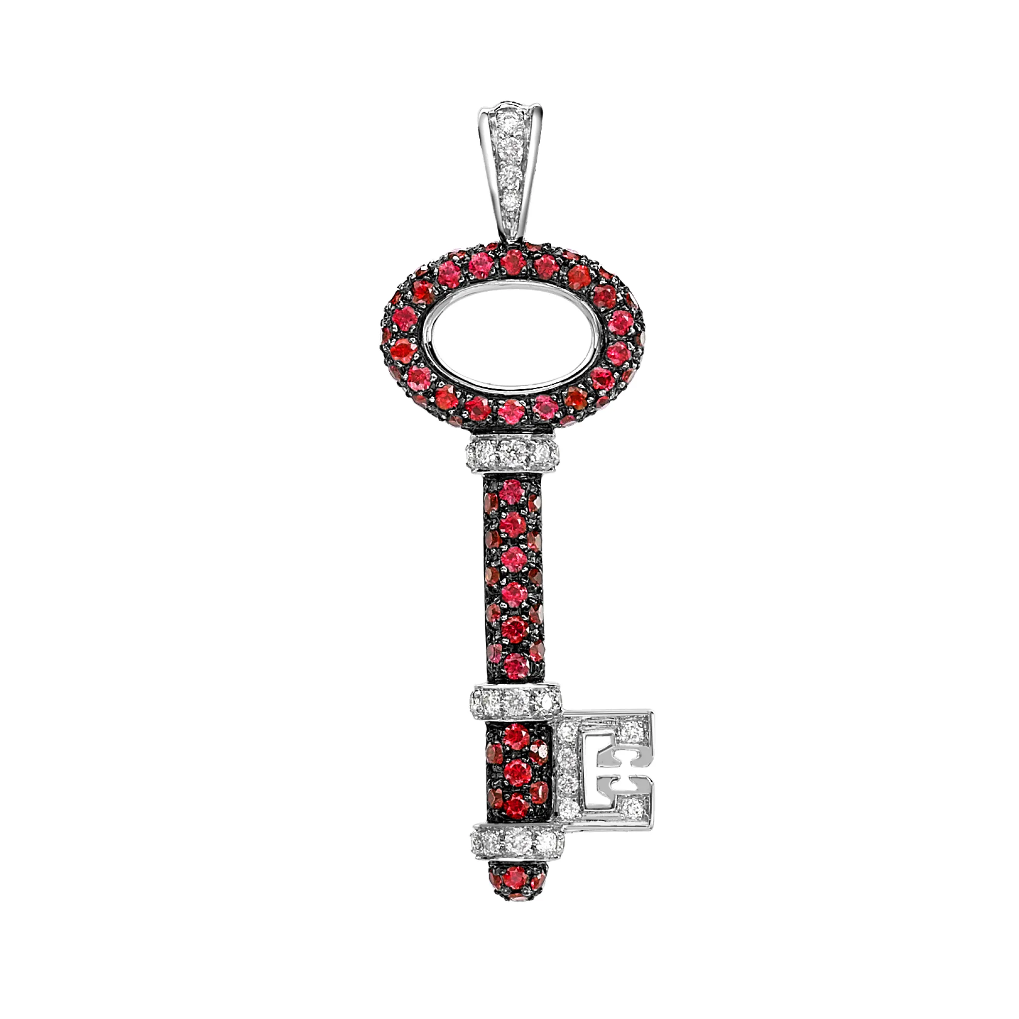 Theo Fennell Jewellery | Pendants*Baby Diamond and Ruby Key Pendant