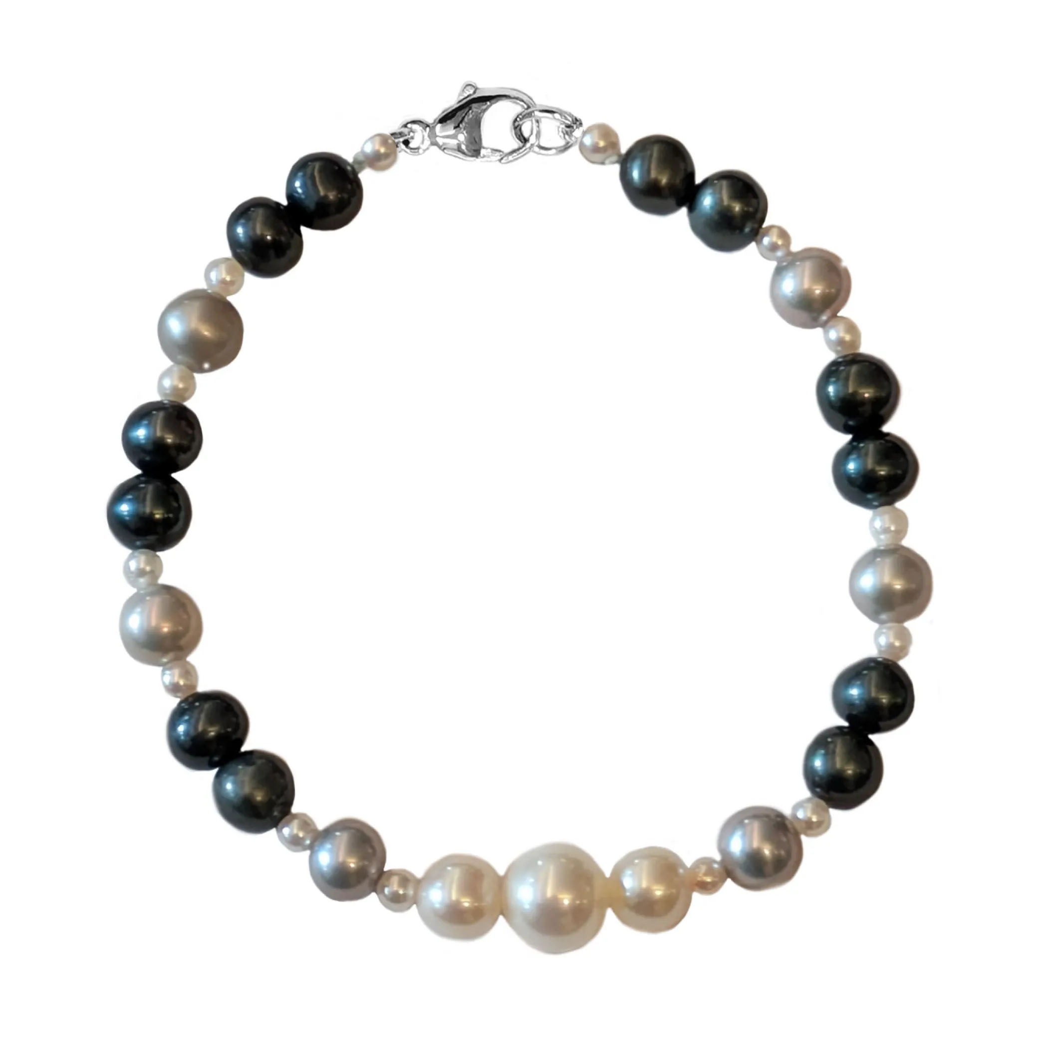 Theo Fennell Jewellery | Bracelets & Charms*Black Freshwater Pearl and White Seed Pearl Bracelet