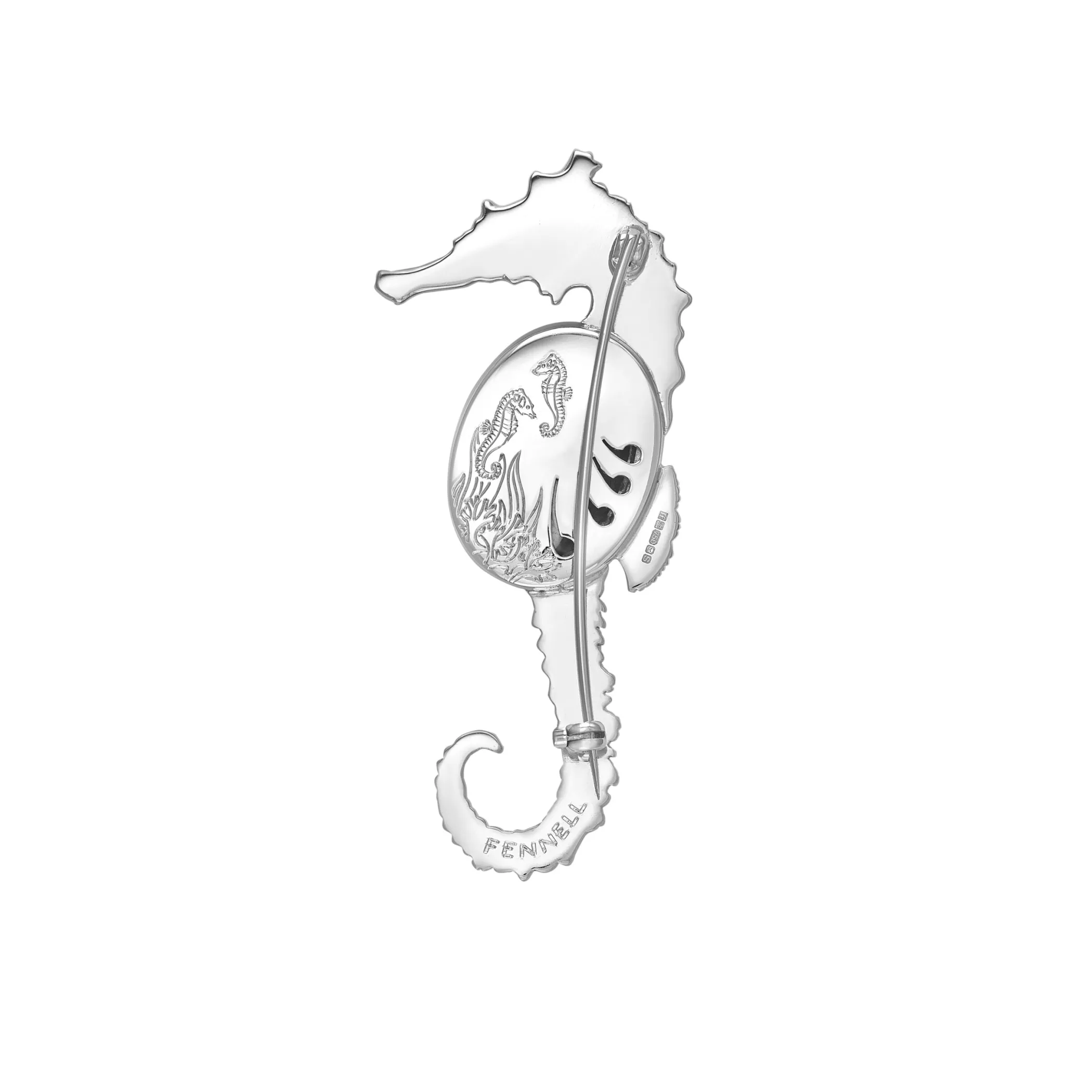 Theo Fennell Jewellery | Brooches*Black Opal & Diamond Seahorse Brooch