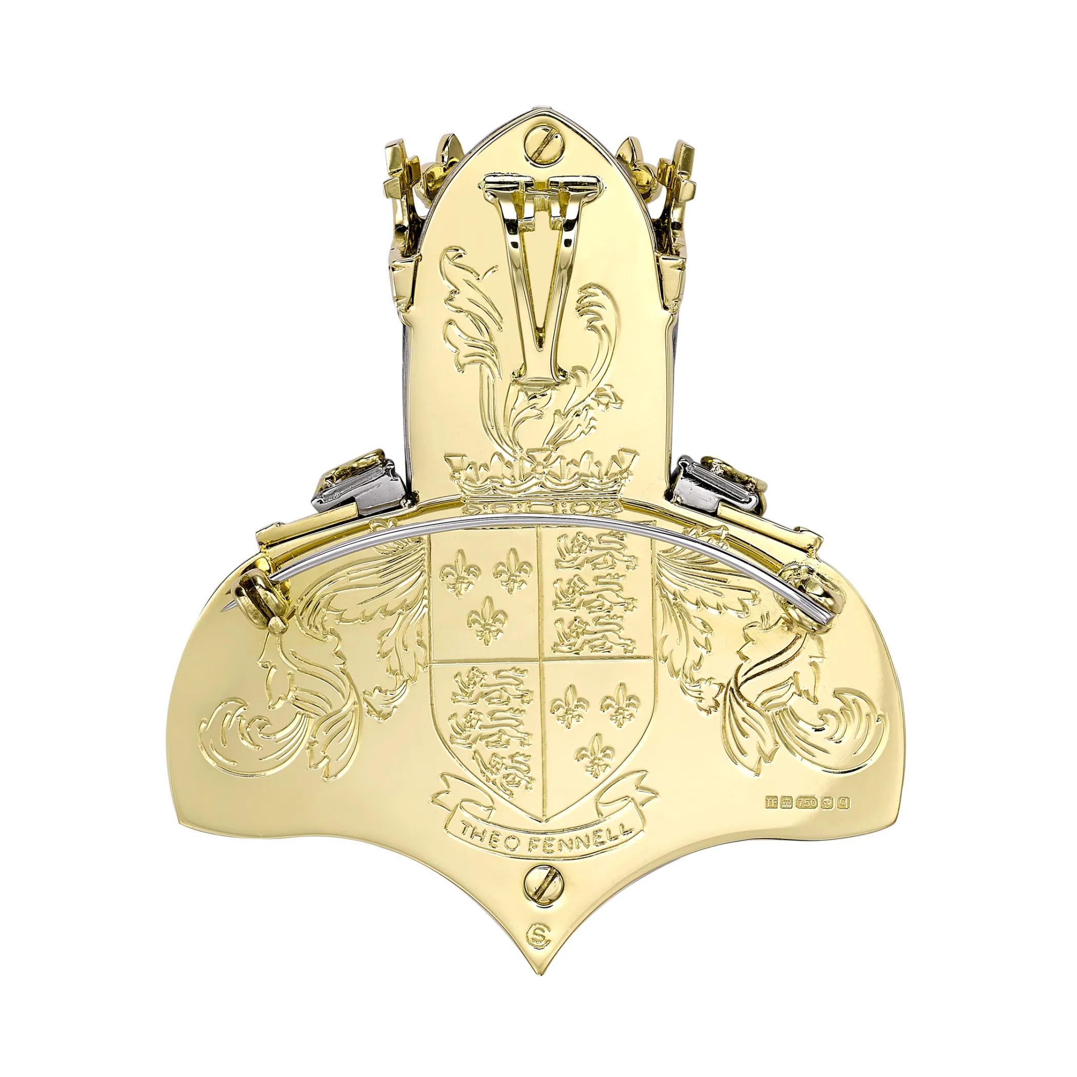 Theo Fennell Jewellery | One Off Pieces*Carved Mammoth Bone Henry V Skull Brooch