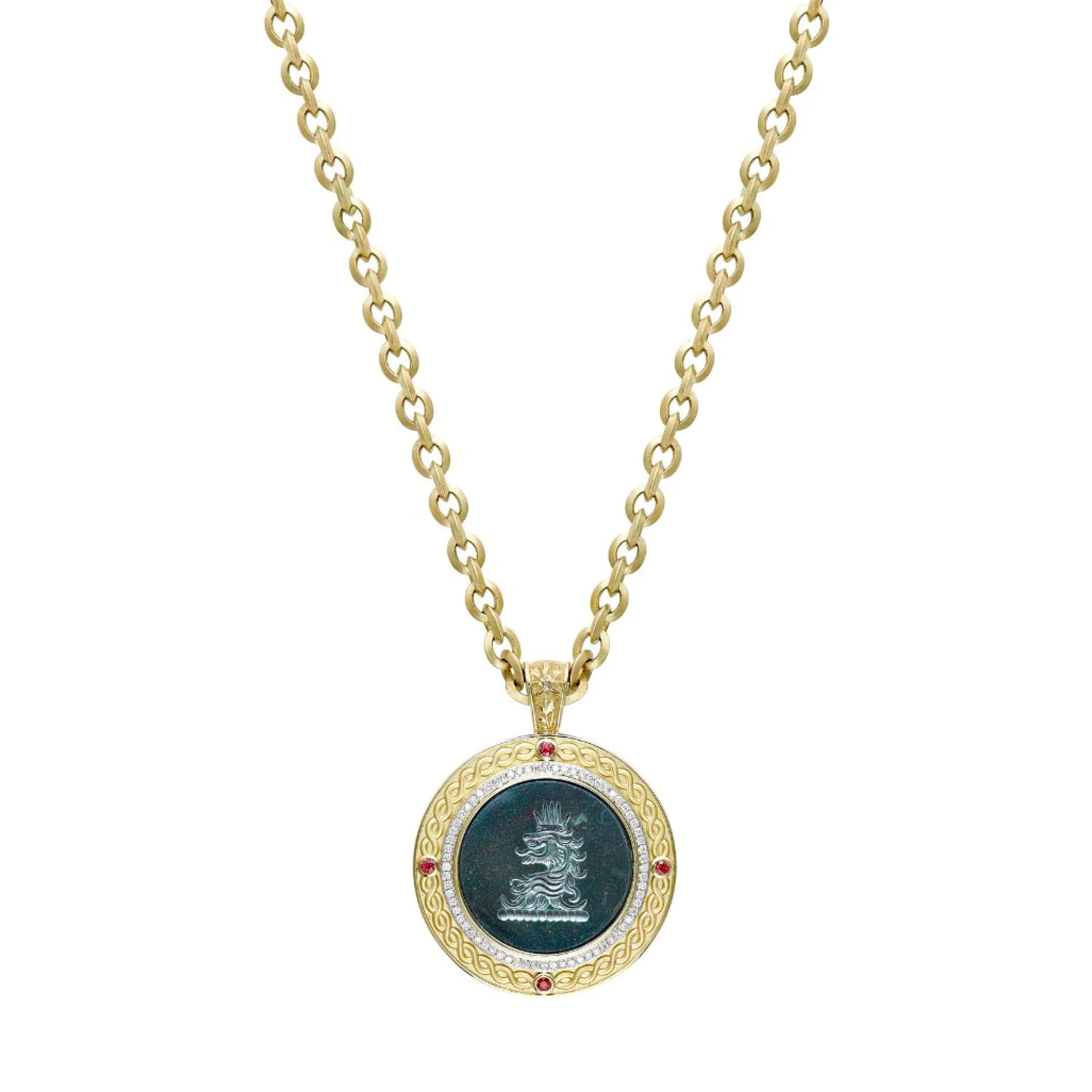 Theo Fennell Jewellery | Pendants*Crest Pendant with Handmade Chain