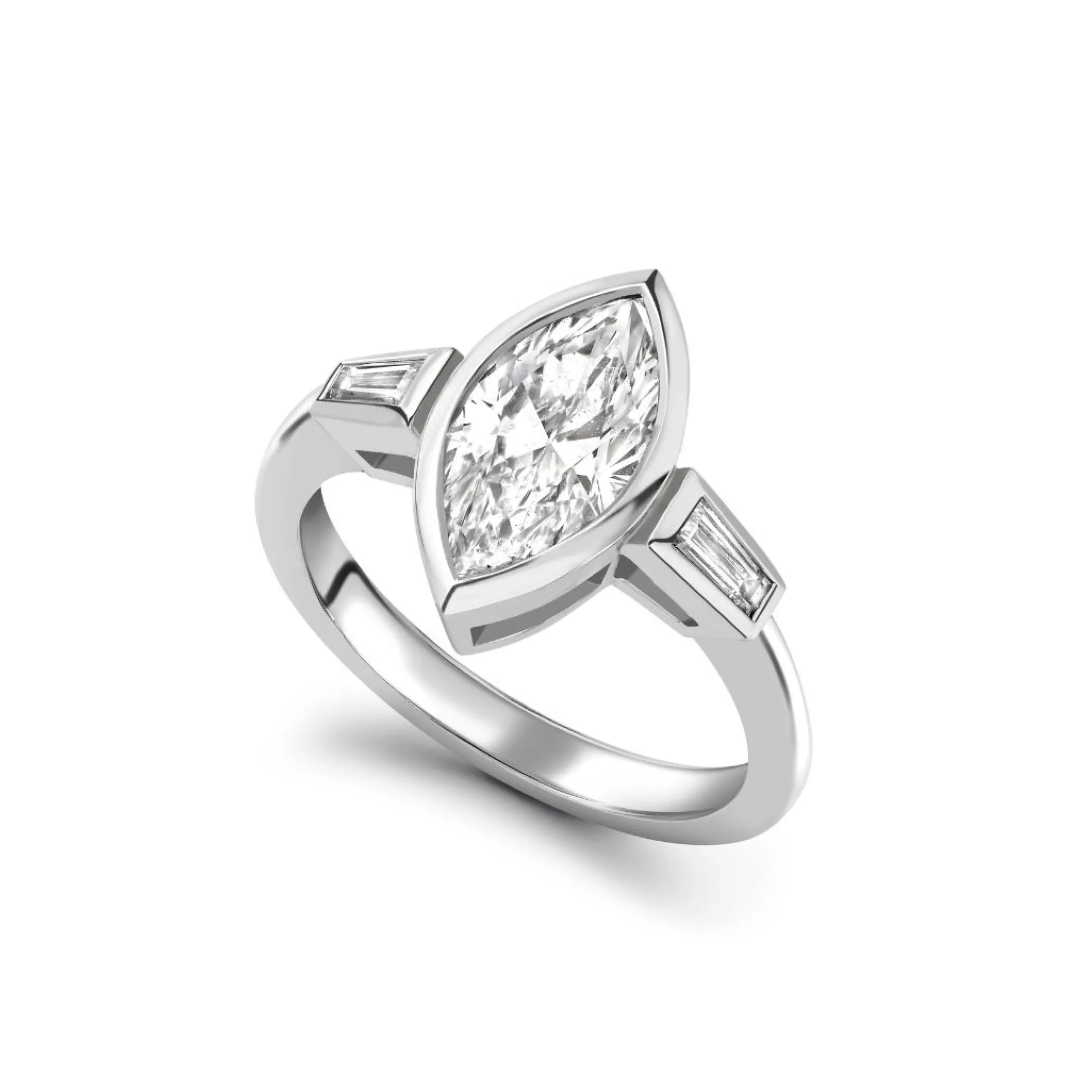 Theo Fennell Jewellery | One Off Pieces*1.68ct Marquise Diamond Three Stone Ring