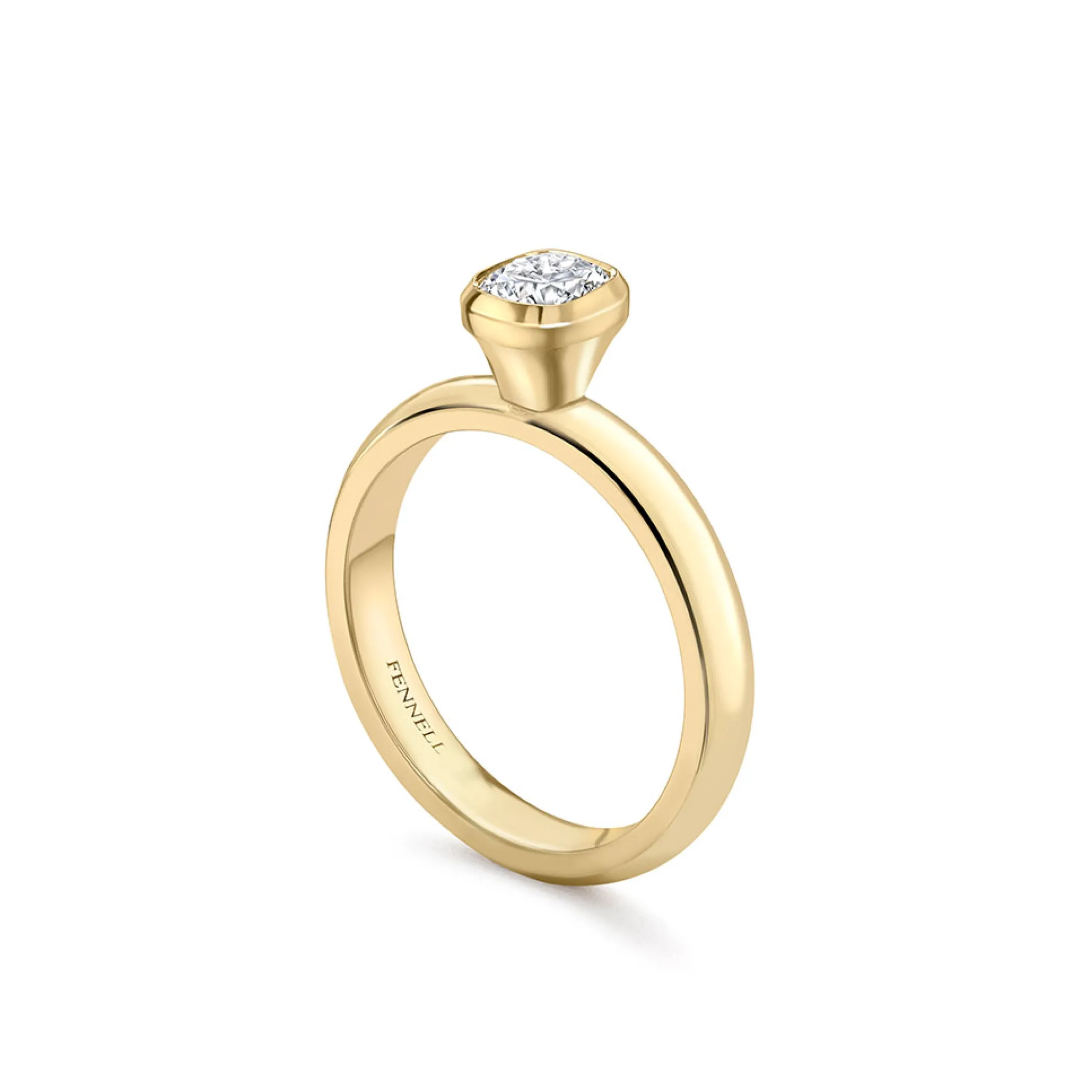 Theo Fennell Jewellery | Rings*Cushion Cut Diamond Trumpet Ring