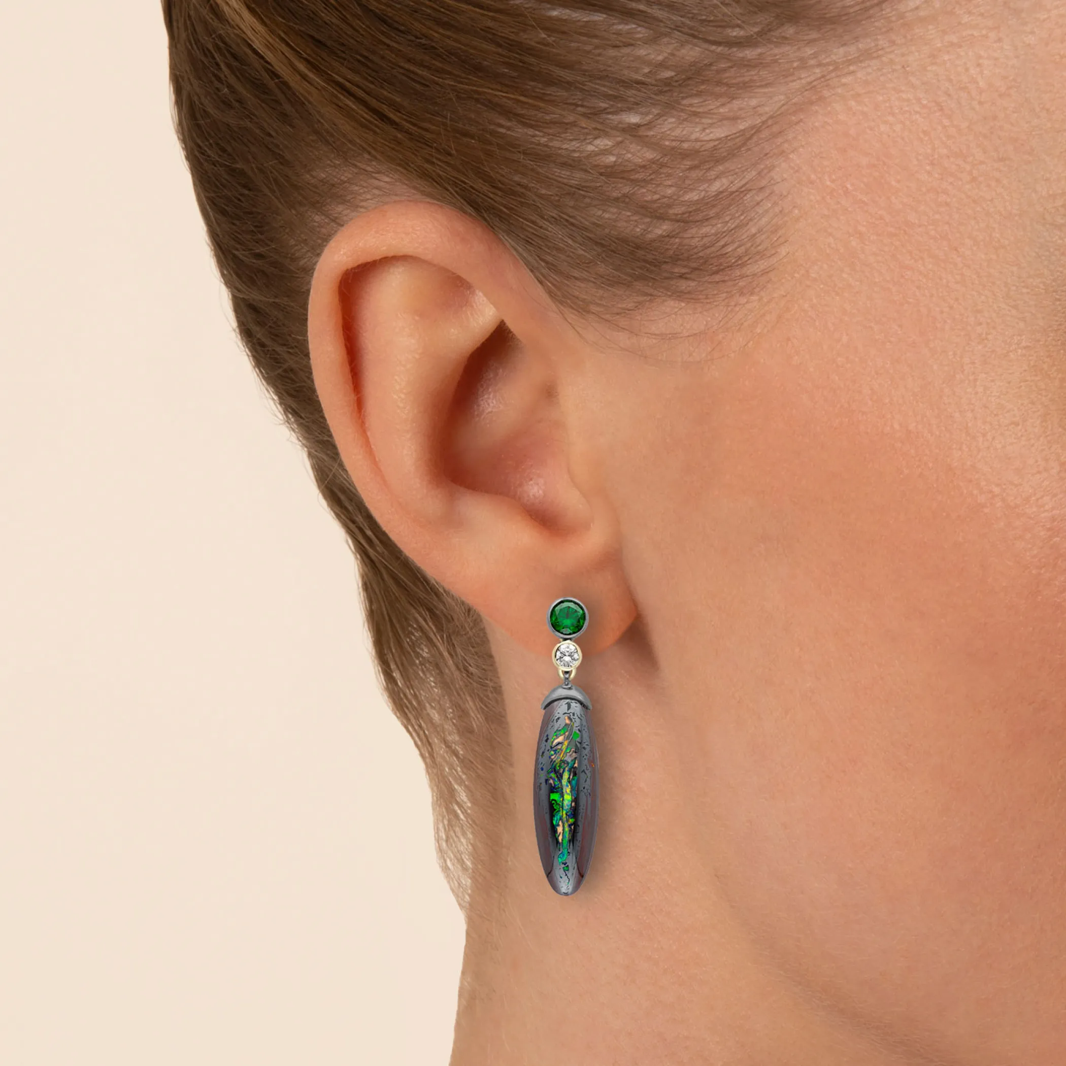 Theo Fennell One Off Pieces | Jewellery*Demantoid Garnet and Opal Drop Earrings