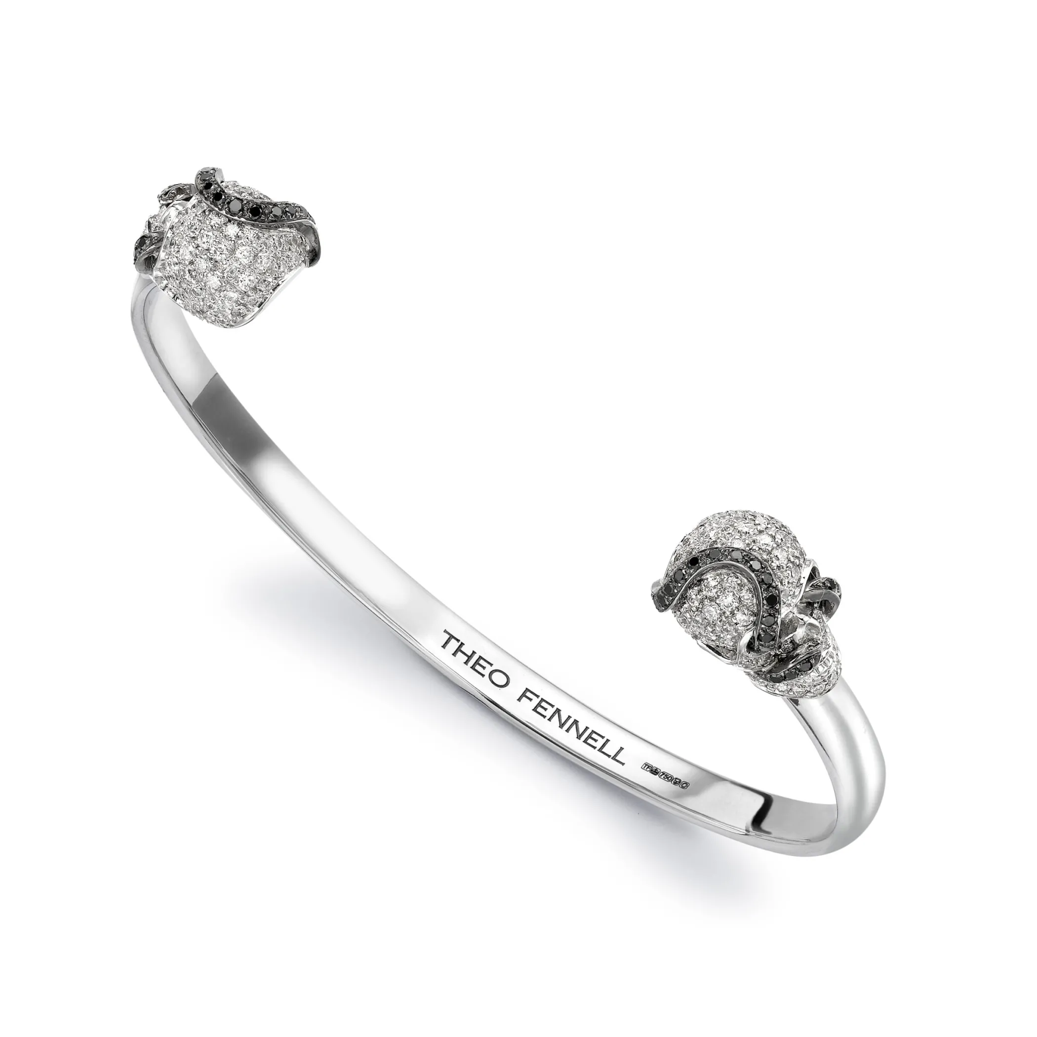 Theo Fennell Jewellery | Bangles*Diamond Skull and Snake Small Bangle