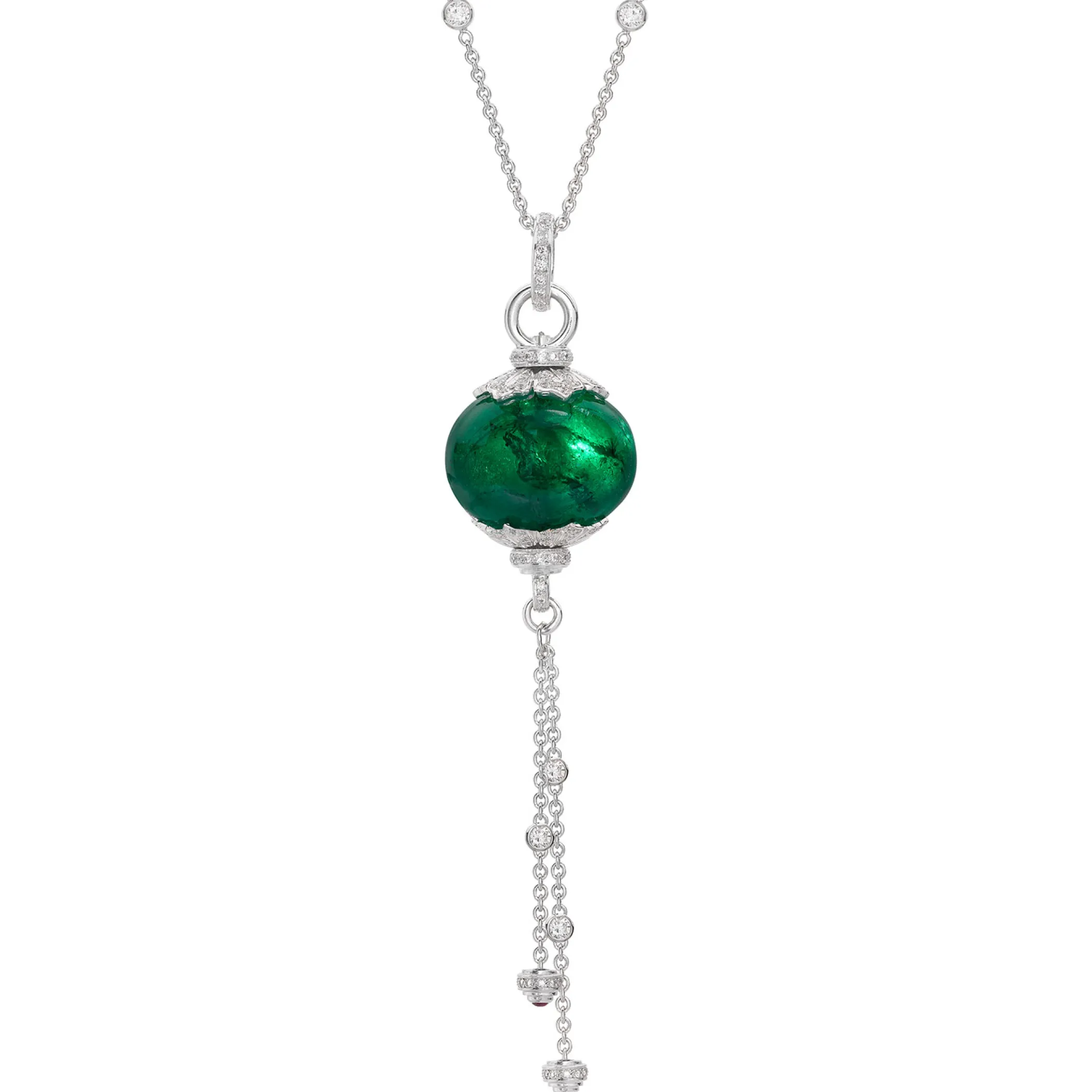 Theo Fennell Jewellery | One Off Pieces*Emerald Bead Tassle Pendant