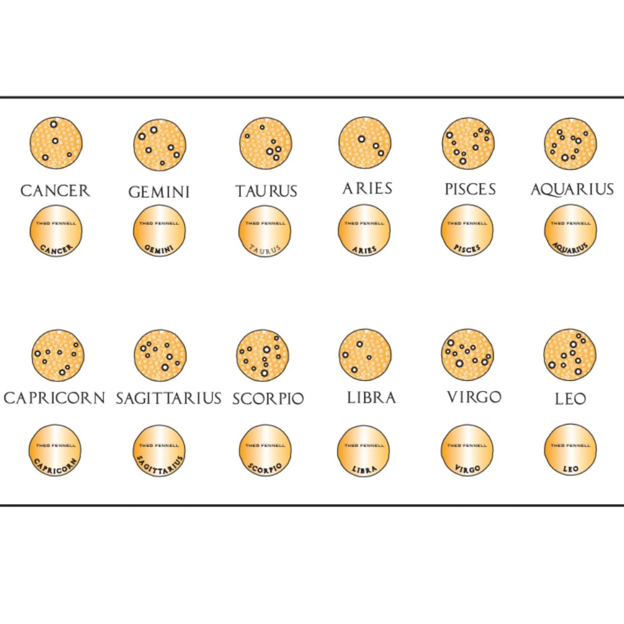 Theo Fennell Jewellery | Pendants*Gemini Zodiac Charm