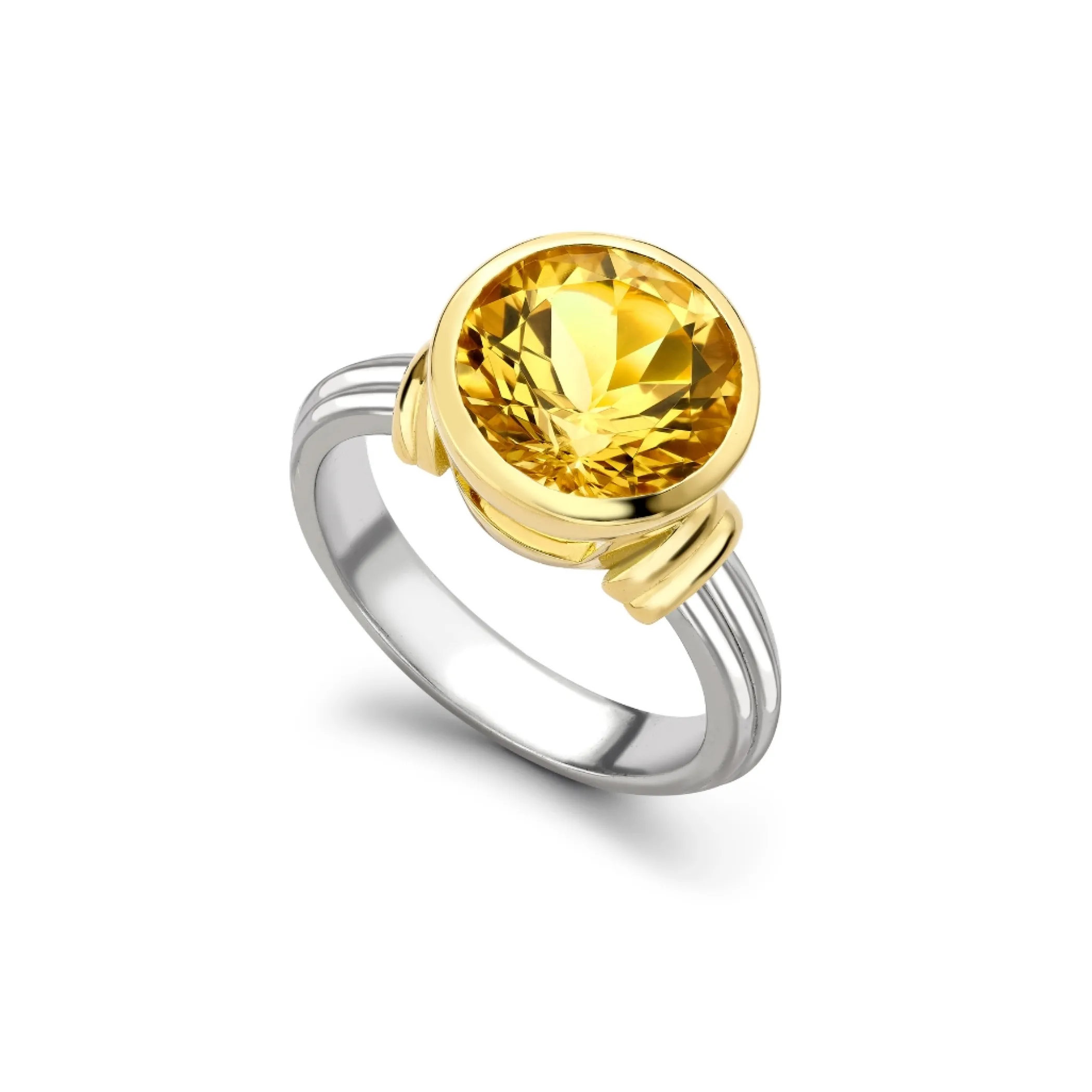 Theo Fennell Jewellery | One Off Pieces*Golden Beryl Rail Ring
