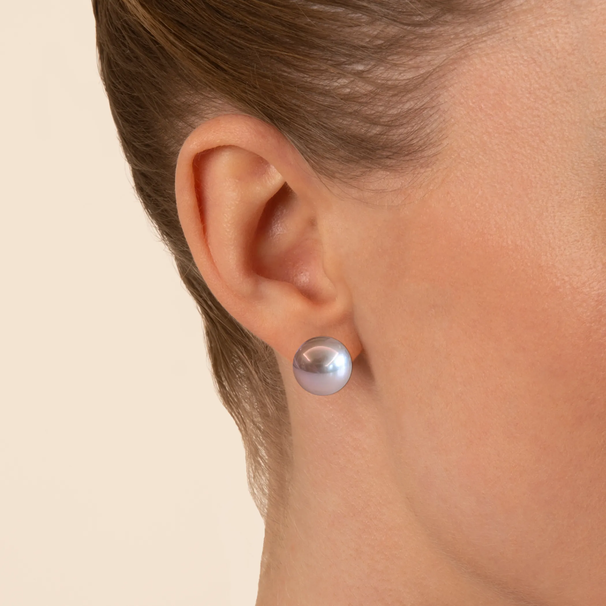 Theo Fennell Jewellery | Stud Earrings*Lilac Freshwater Pearl Stud Earrings