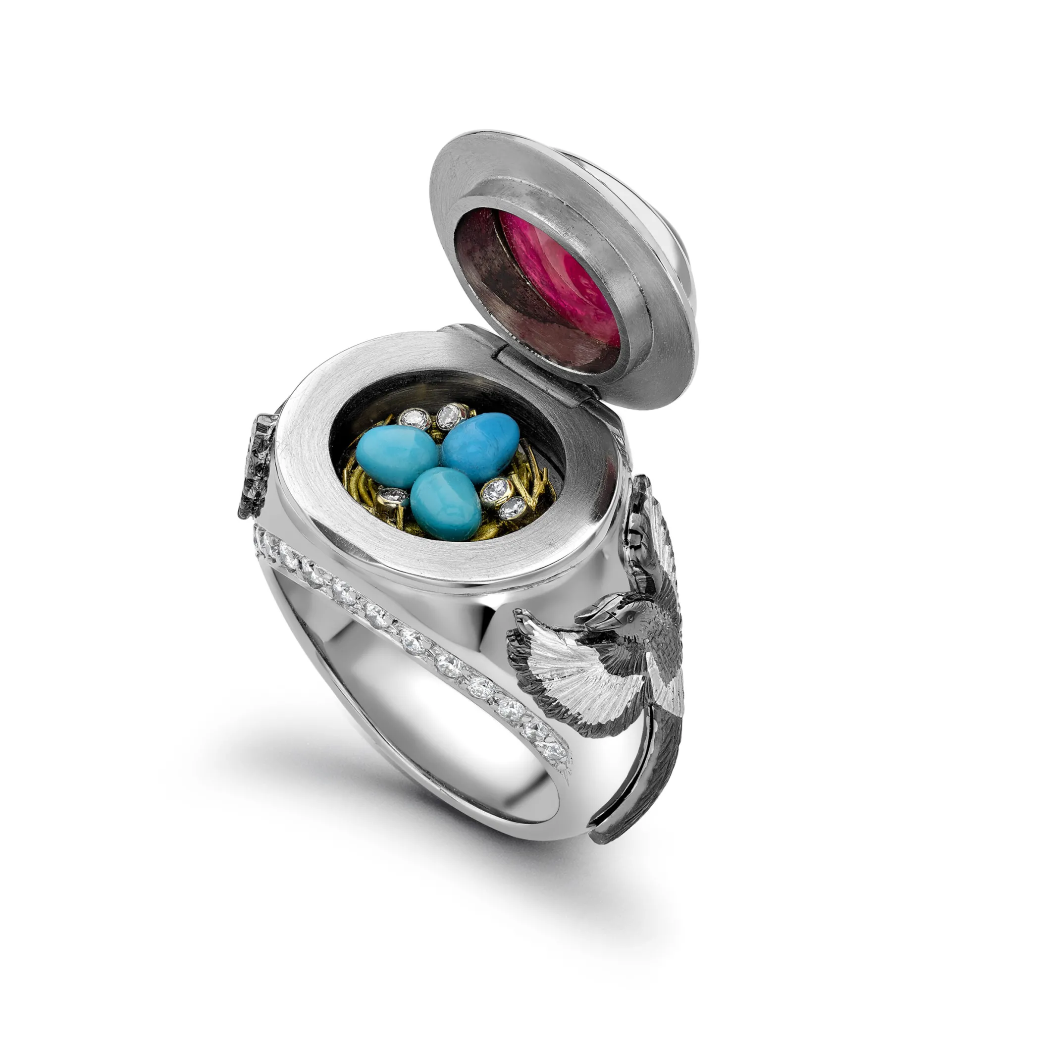 Theo Fennell Jewellery | One Off Pieces*Magpie Opening Ring