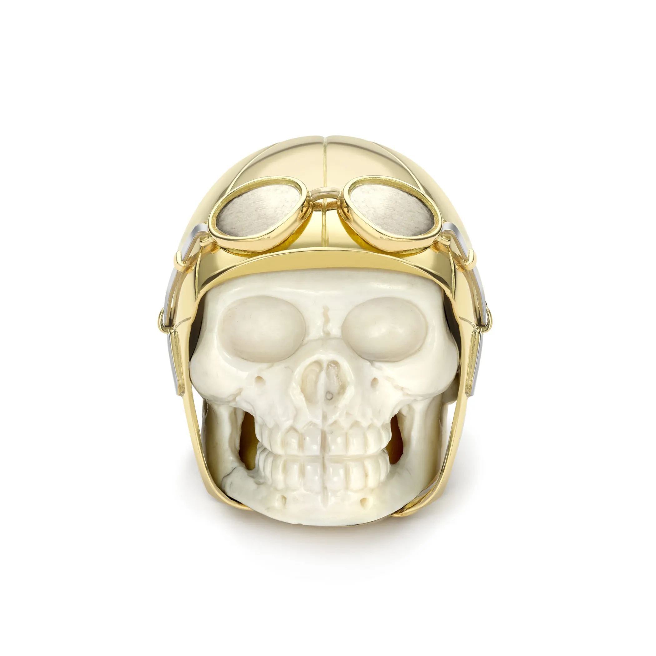 Theo Fennell Jewellery | One Off Pieces*Mammoth Bone Bessie Coleman Skull Ring