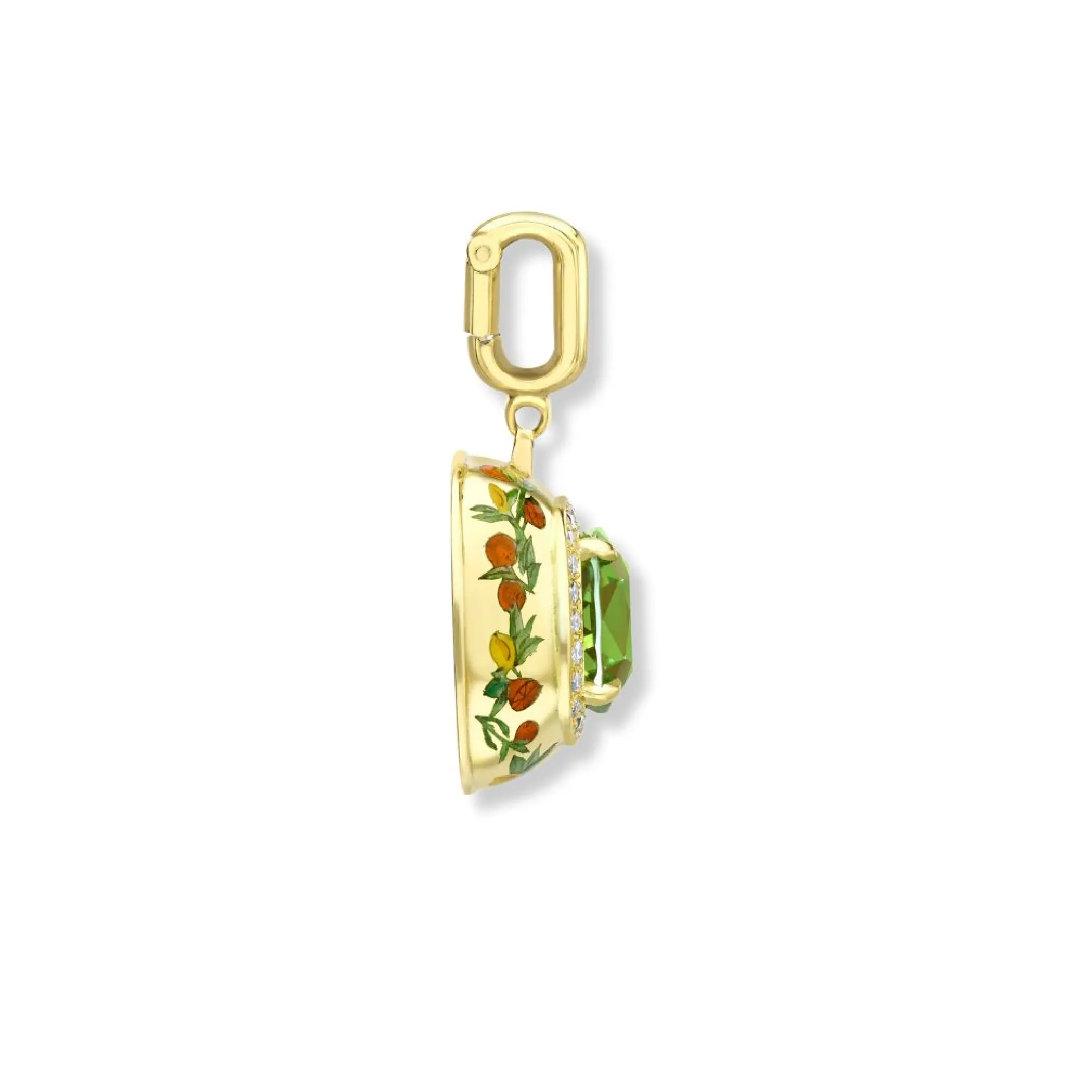 Theo Fennell Jewellery | Pendants*Mint Tourmaline Oranges and Lemons Enamelled Pendant