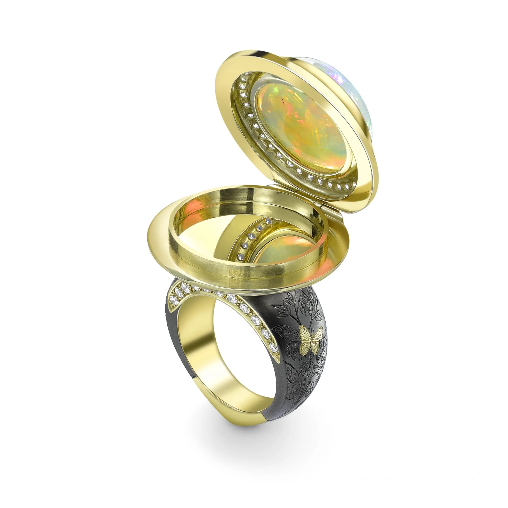 Theo Fennell Jewellery | One Off Pieces*Opal Bella Donna Opening Ring