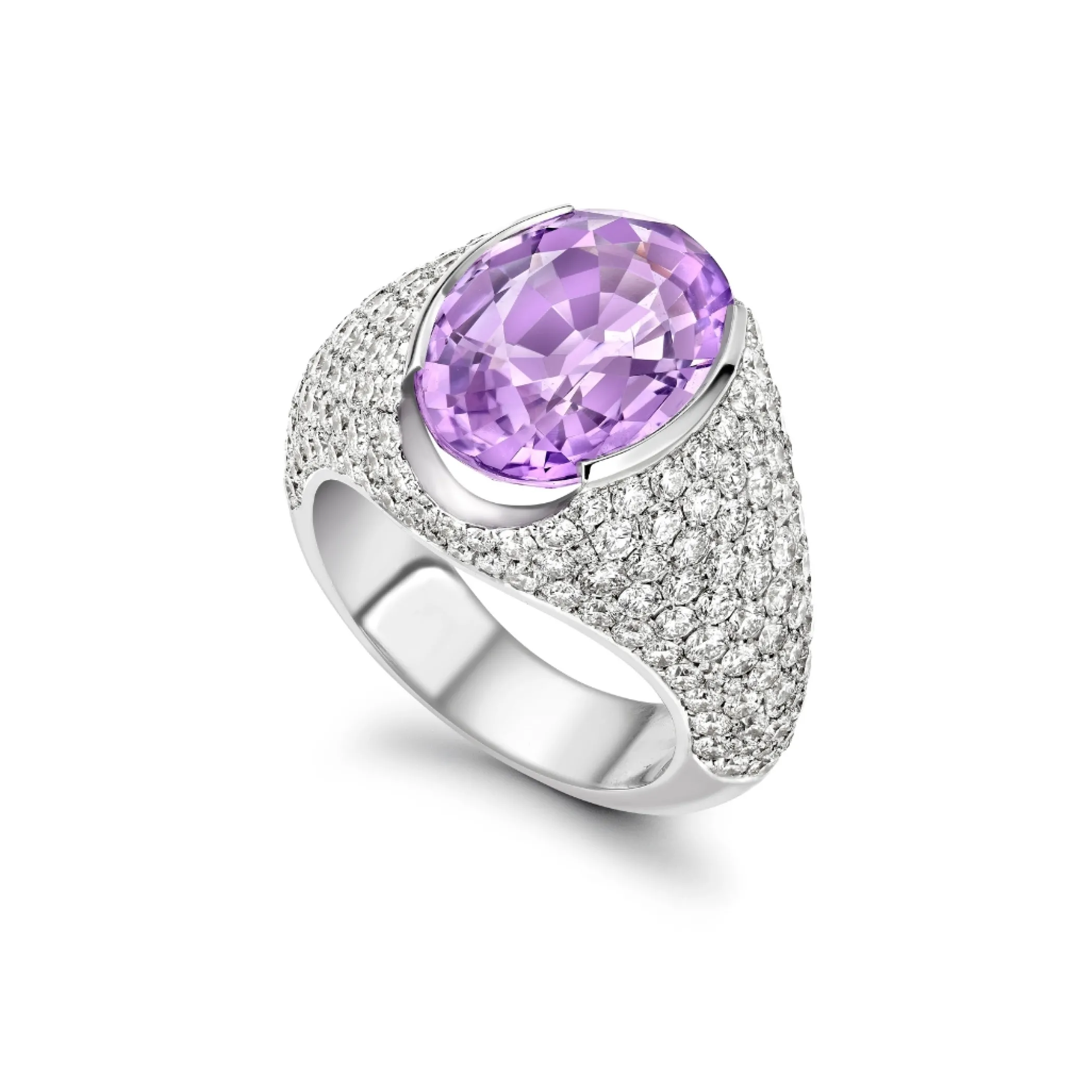 Theo Fennell Jewellery | One Off Pieces*Purple Sapphire and Diamond Pave Ring