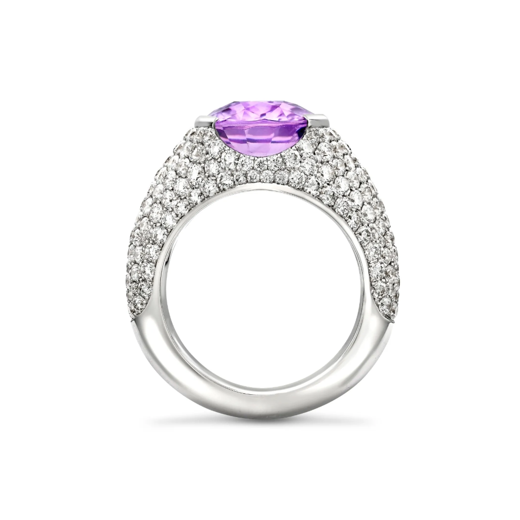 Theo Fennell Jewellery | One Off Pieces*Purple Sapphire and Diamond Pave Ring
