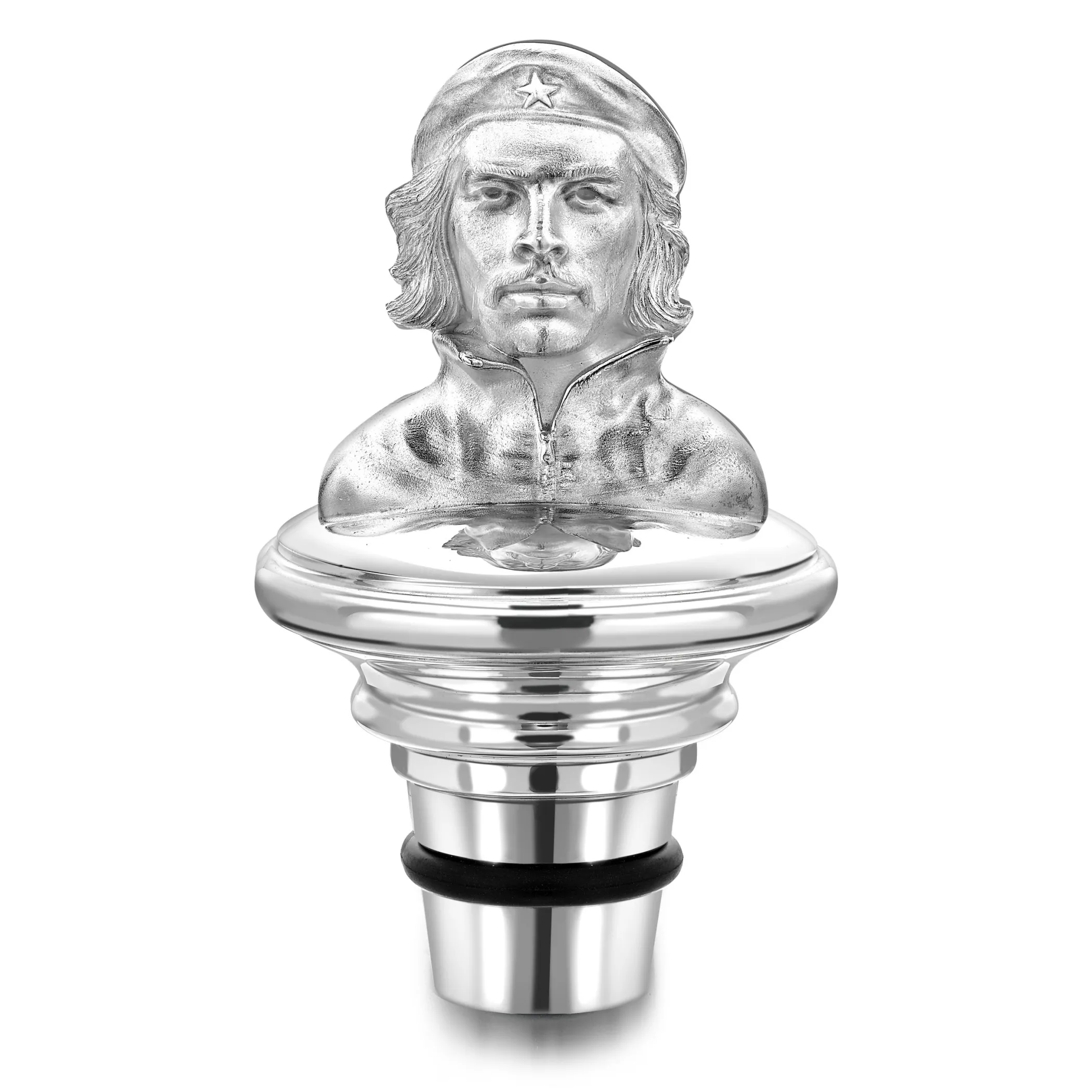 Theo Fennell Silverware*Silver Che Guevara Portrait Decenter Stopper