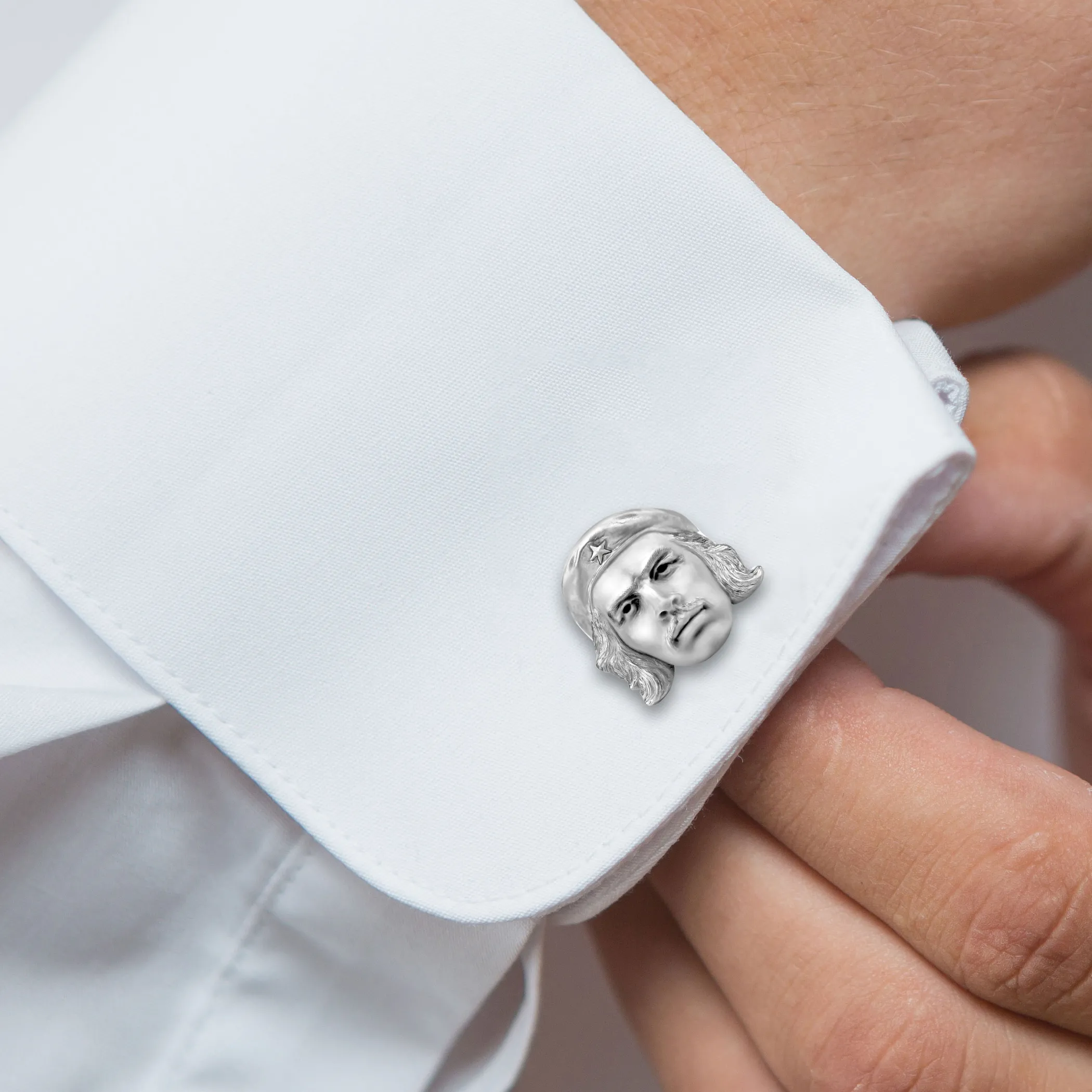 Theo Fennell Silverware | Jewellery*Silver Che Guevara Portrait Cufflinks