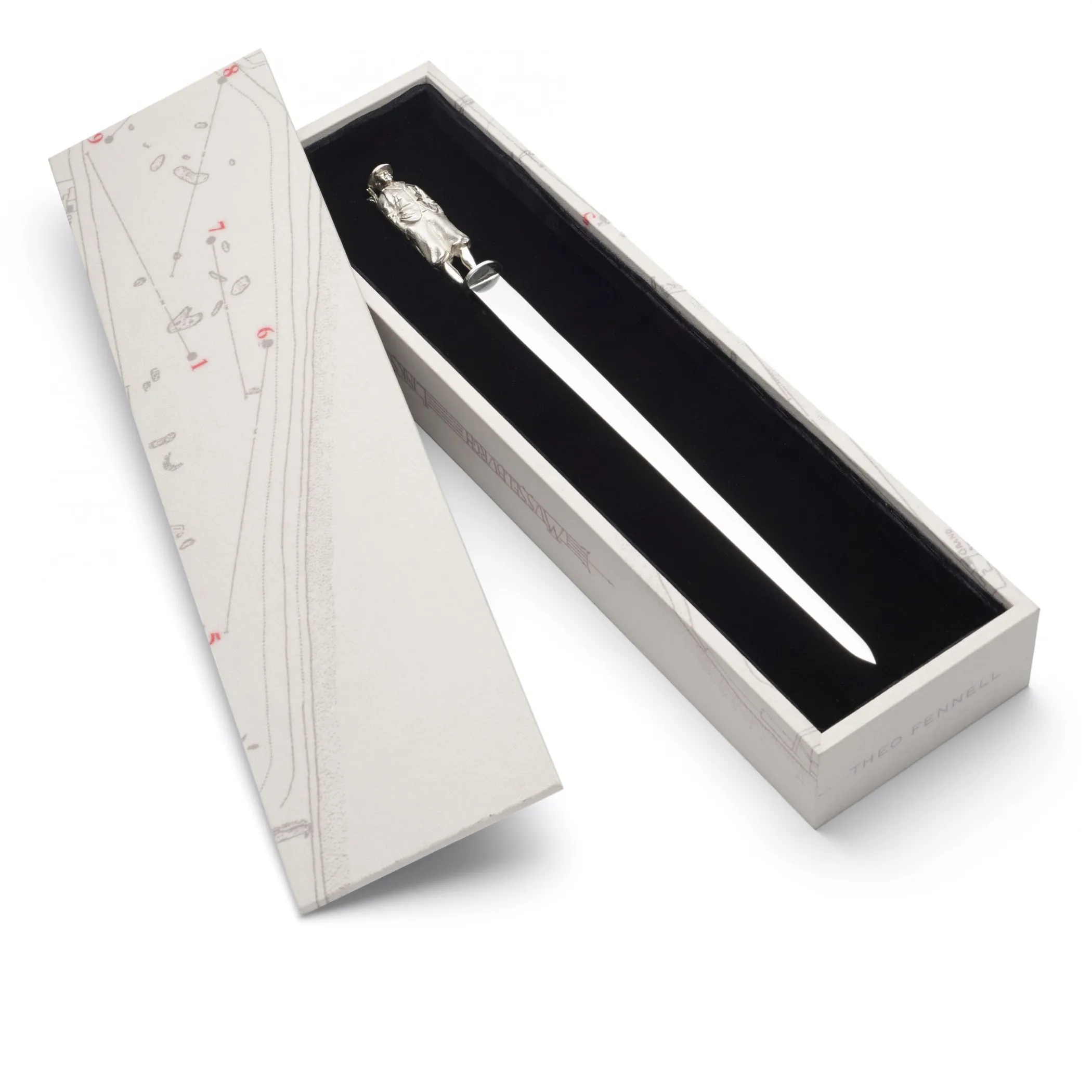 Theo Fennell Silverware*Silver Golfer Paper Knife
