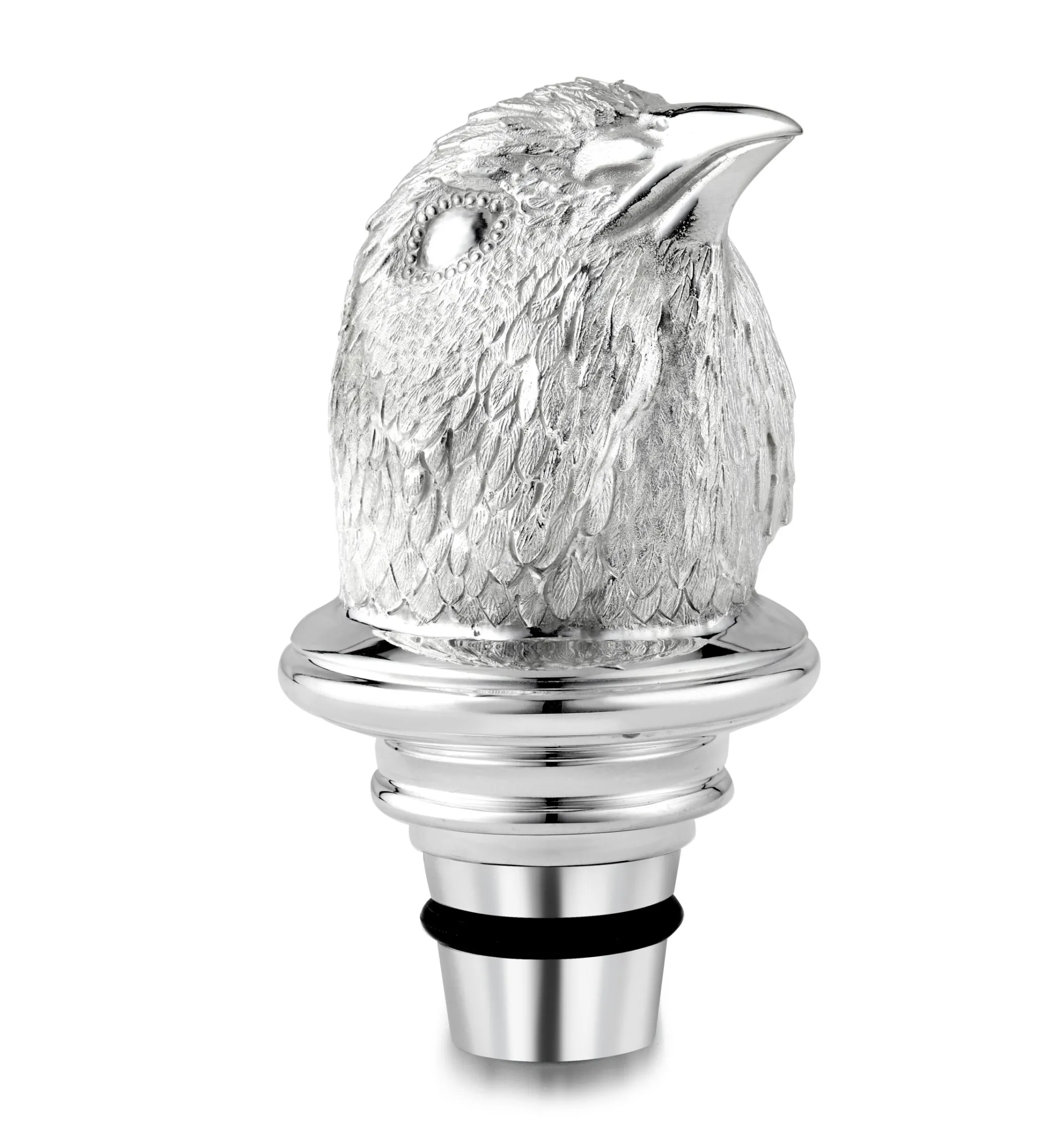 Theo Fennell Silverware*Silver Quail Decanter Stopper