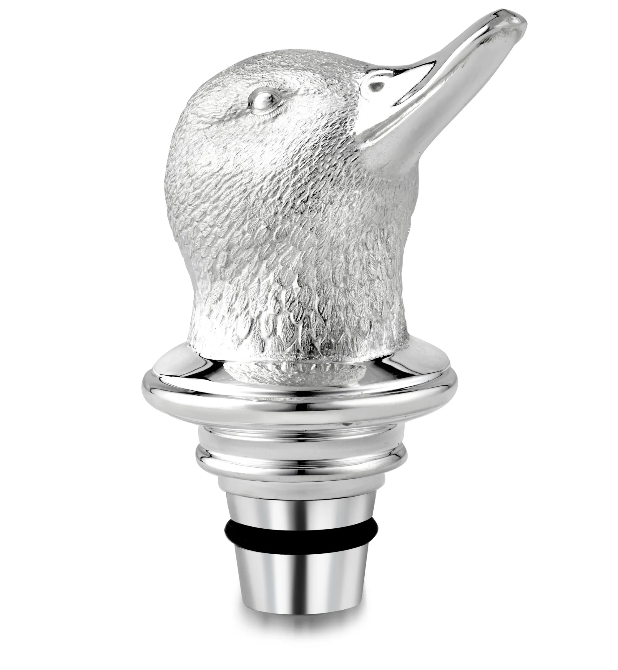 Theo Fennell Silverware*Silver Teal Decanter Stopper