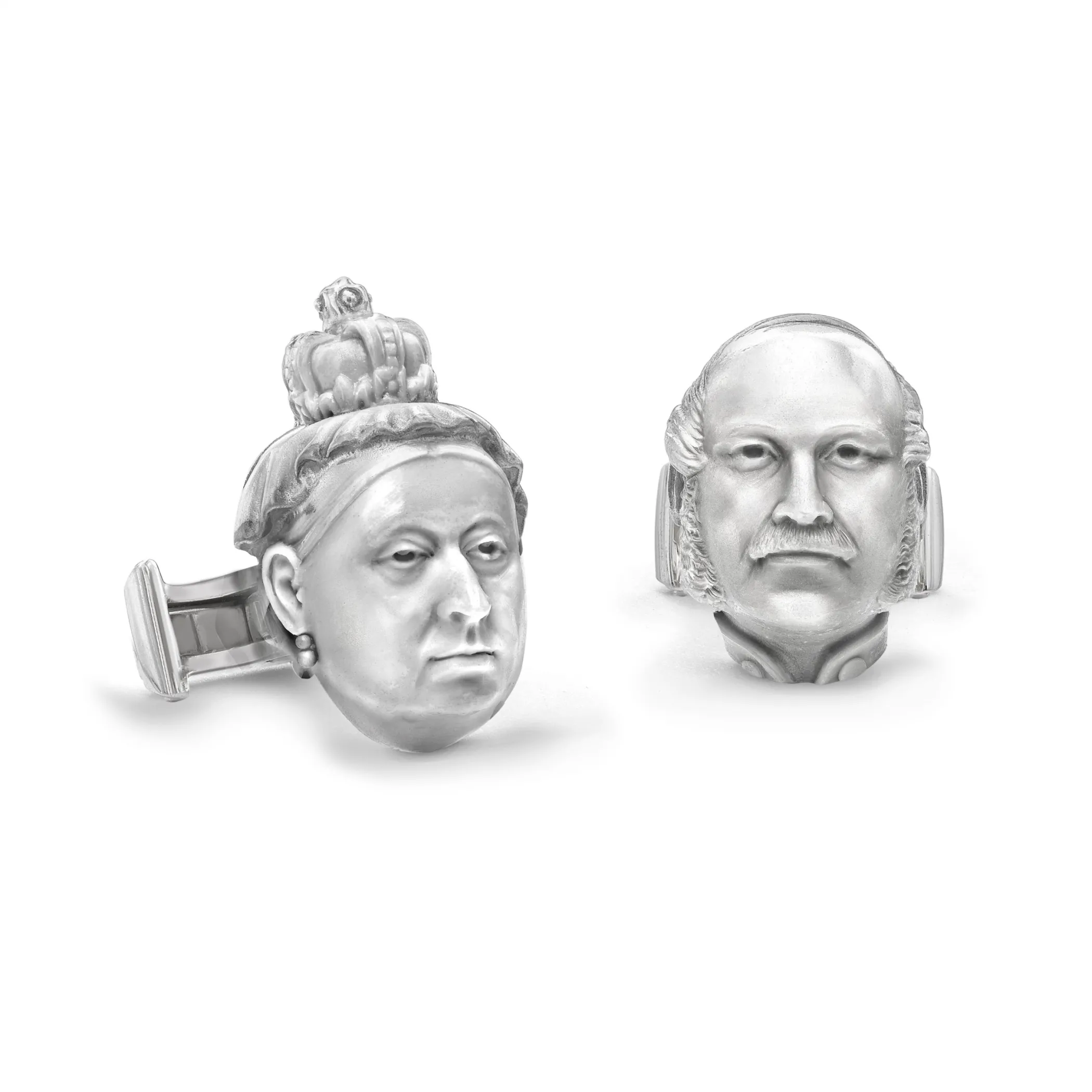 Theo Fennell Silverware | Jewellery*Silver Victoria & Albert Portrait Cufflinks