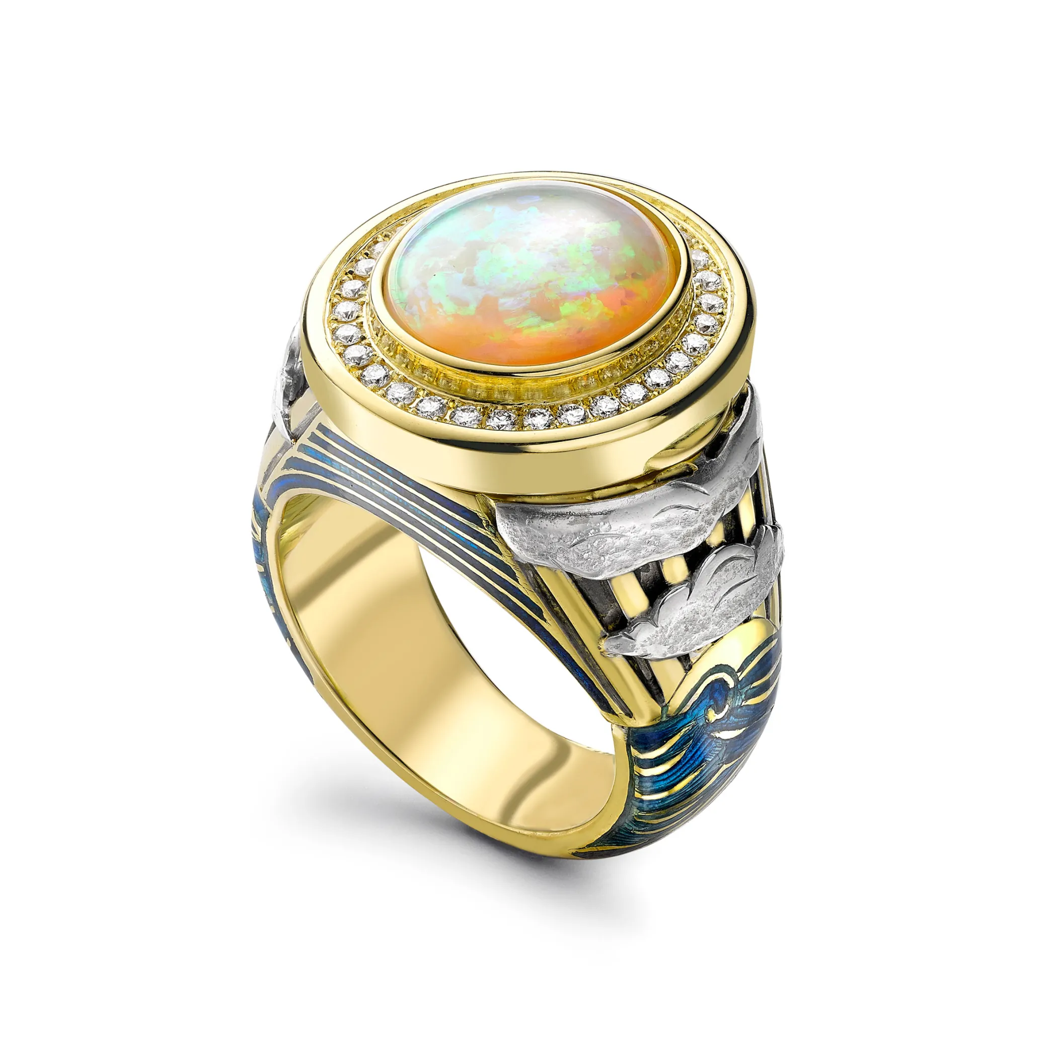 Theo Fennell Jewellery | Rings*Stormy Seas Opening Ring