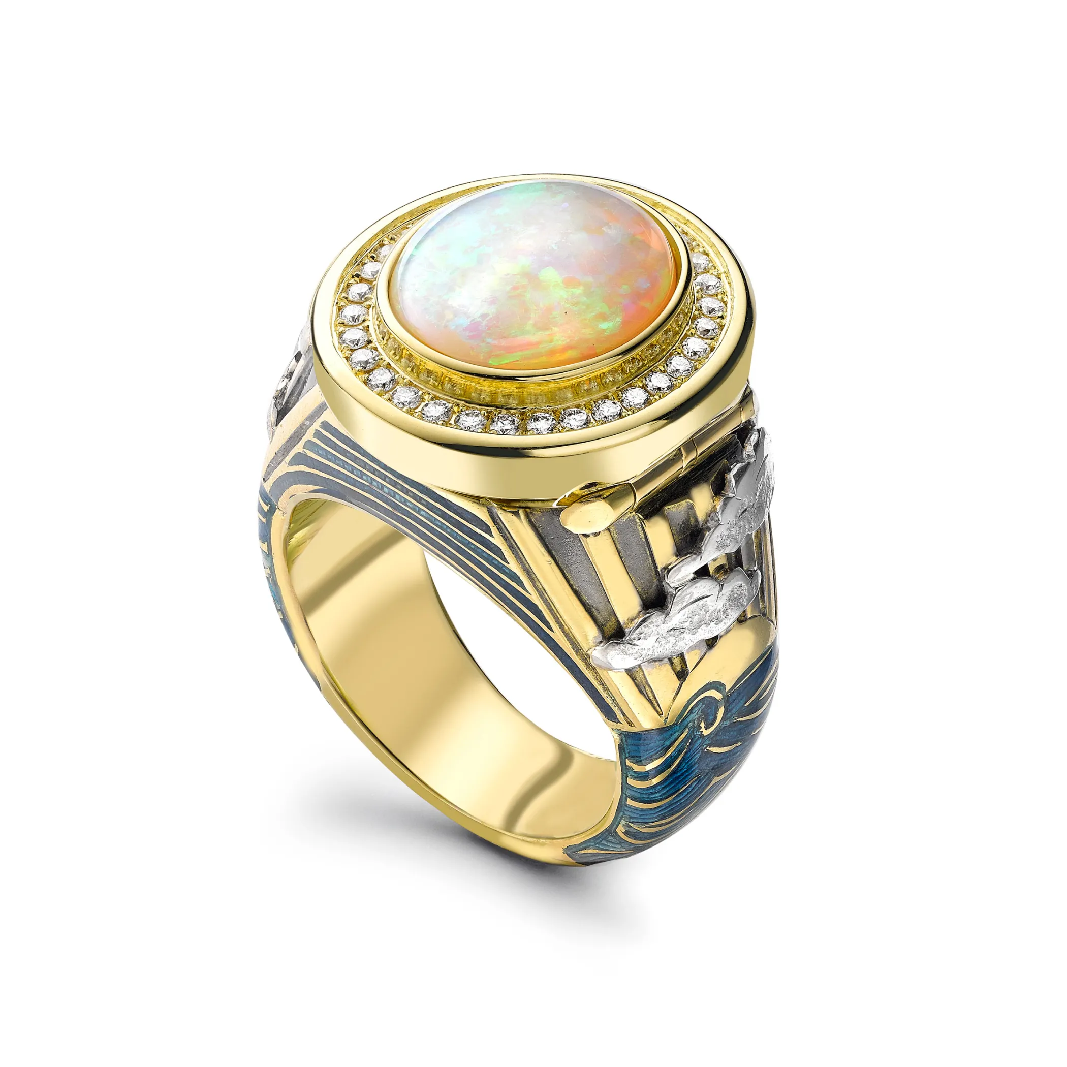 Theo Fennell Jewellery | Rings*Stormy Seas Opening Ring