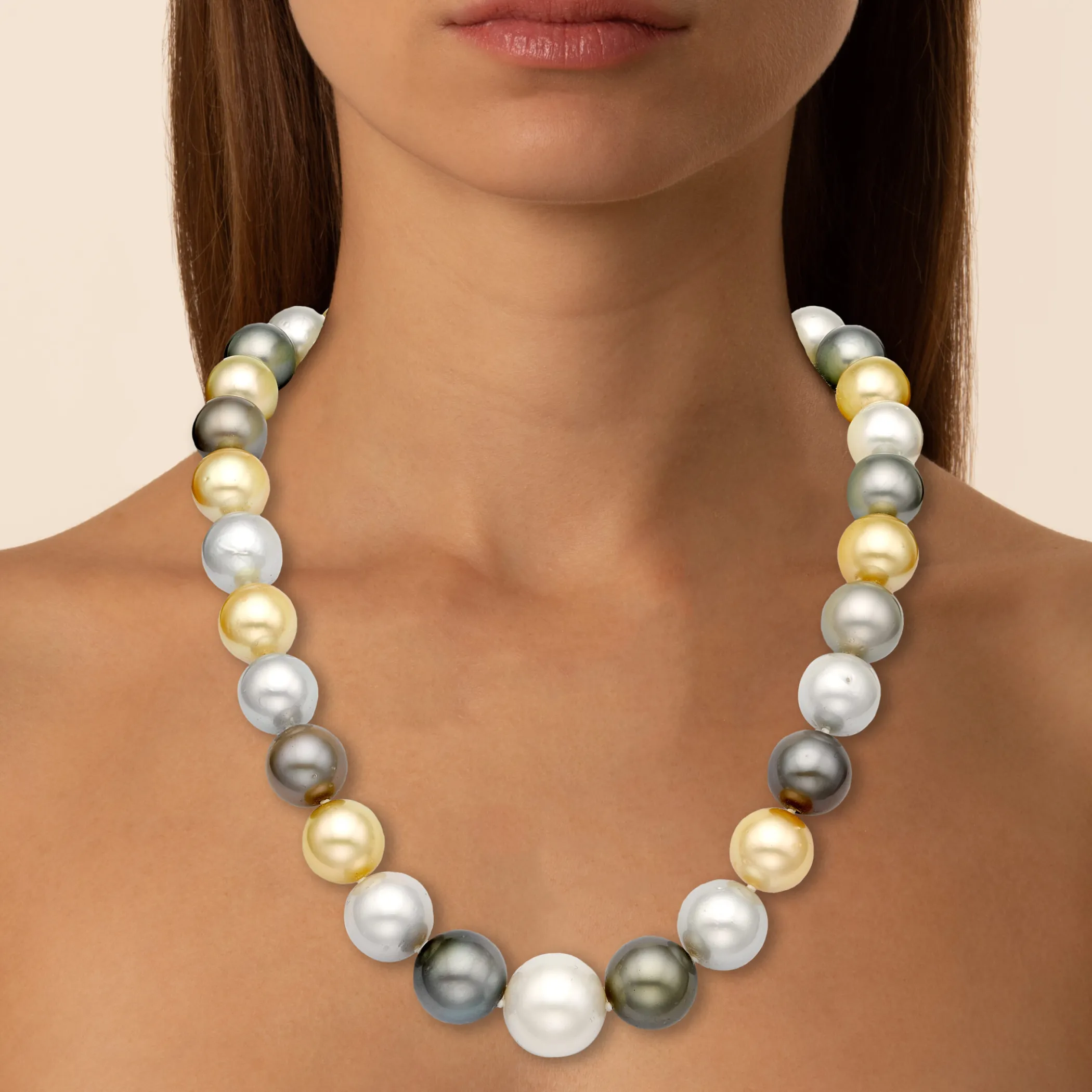 Theo Fennell Jewellery | One Off Pieces*Tahitian, White & Golden South Sea Pearl Necklace
