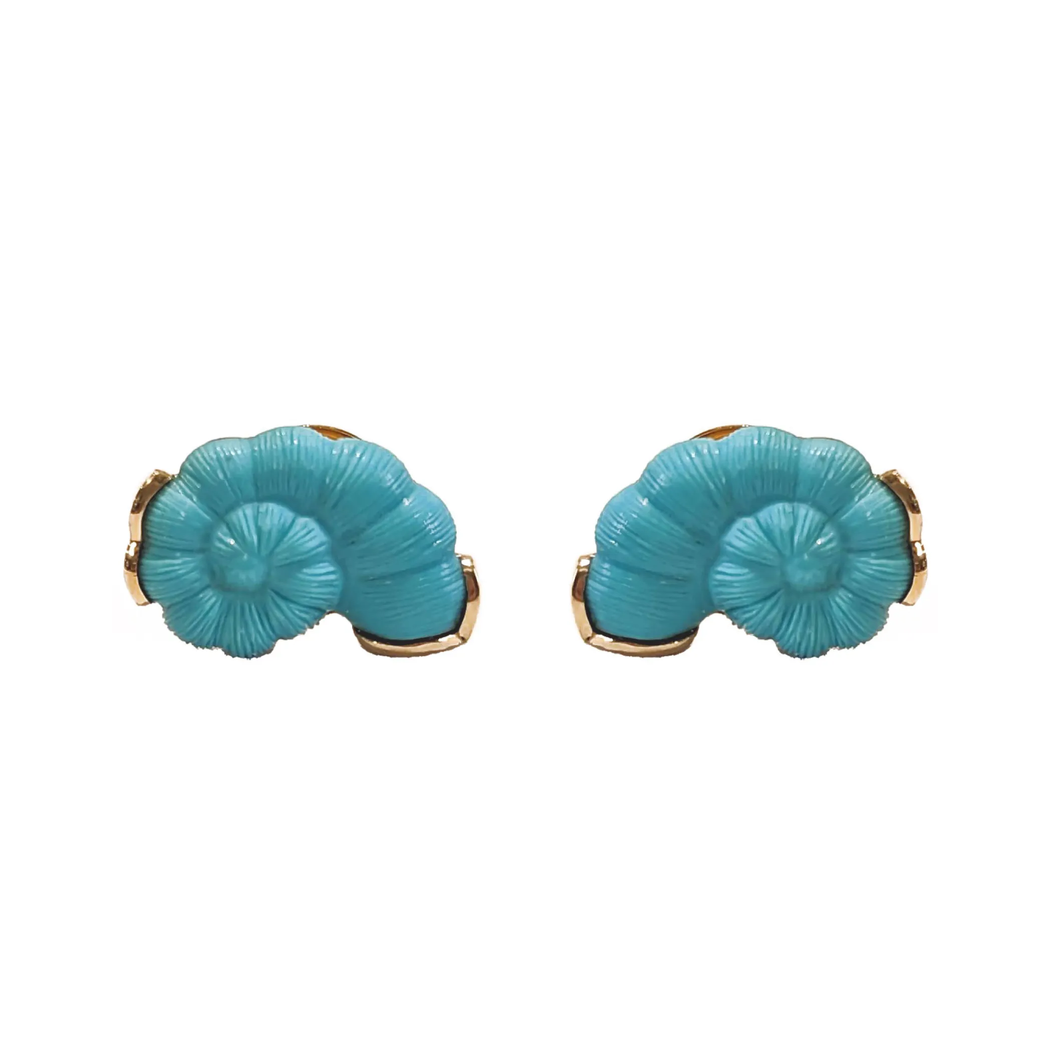 Theo Fennell Jewellery | Stud Earrings*Turquoise Snail Stud Earrings