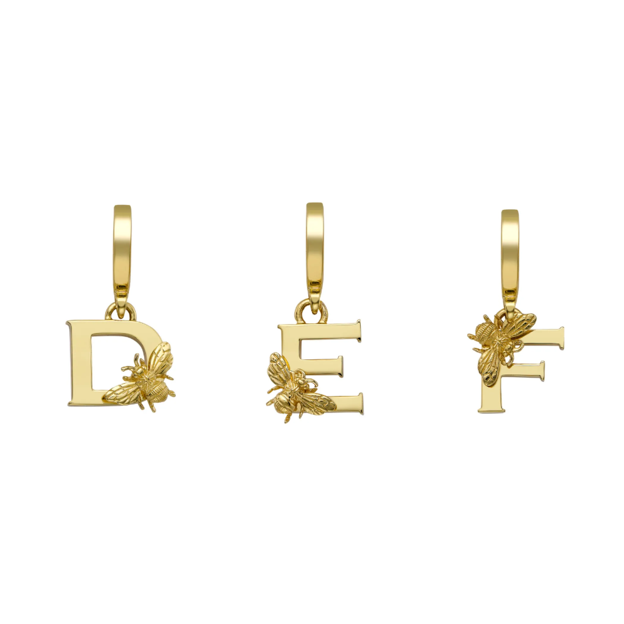 yellow_gold_letter_l_char_2.webp Theo Fennell Jewellery | Pendants*Yellow Gold Letter ‘L’ Charm with Bee Motif