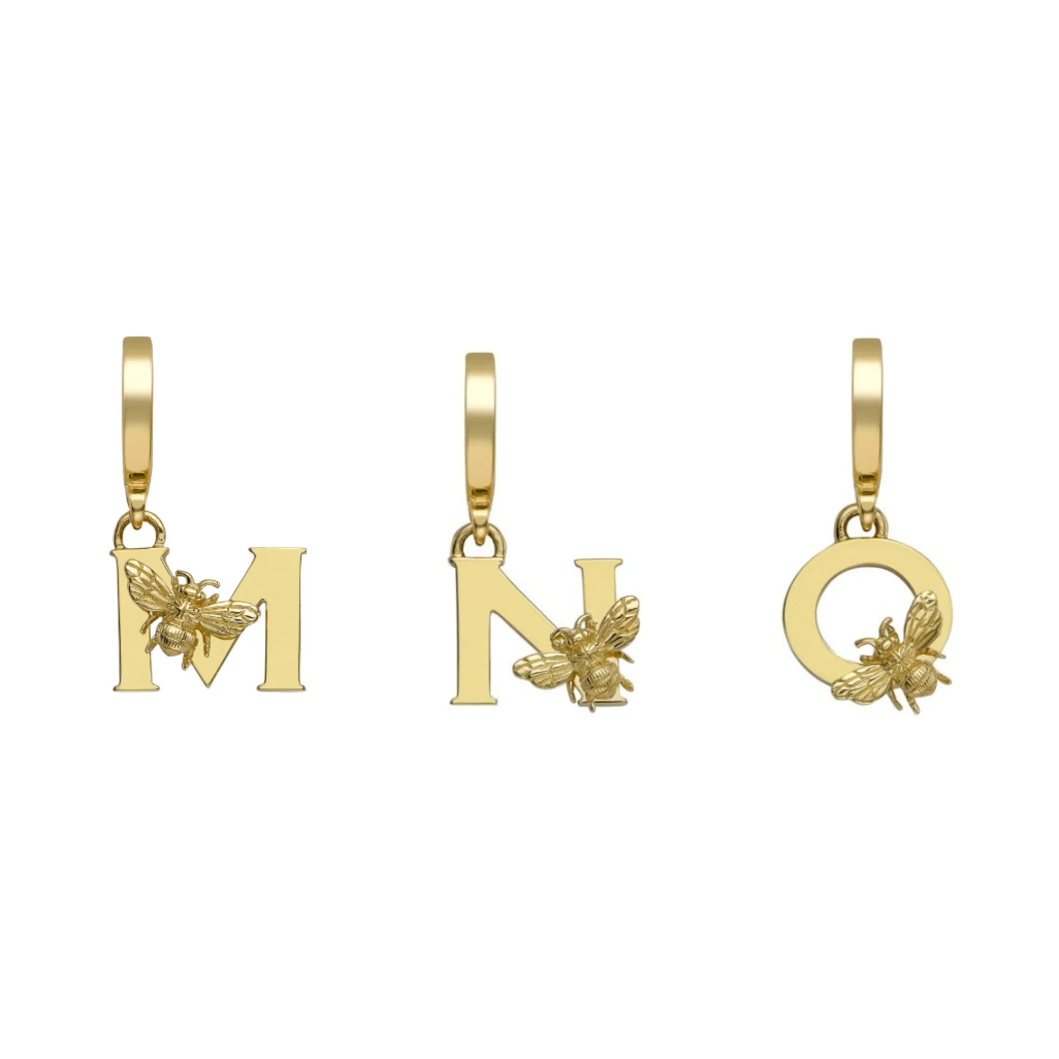 yellow_gold_letter_l_char_5.webp Theo Fennell Jewellery | Pendants*Yellow Gold Letter ‘L’ Charm with Bee Motif