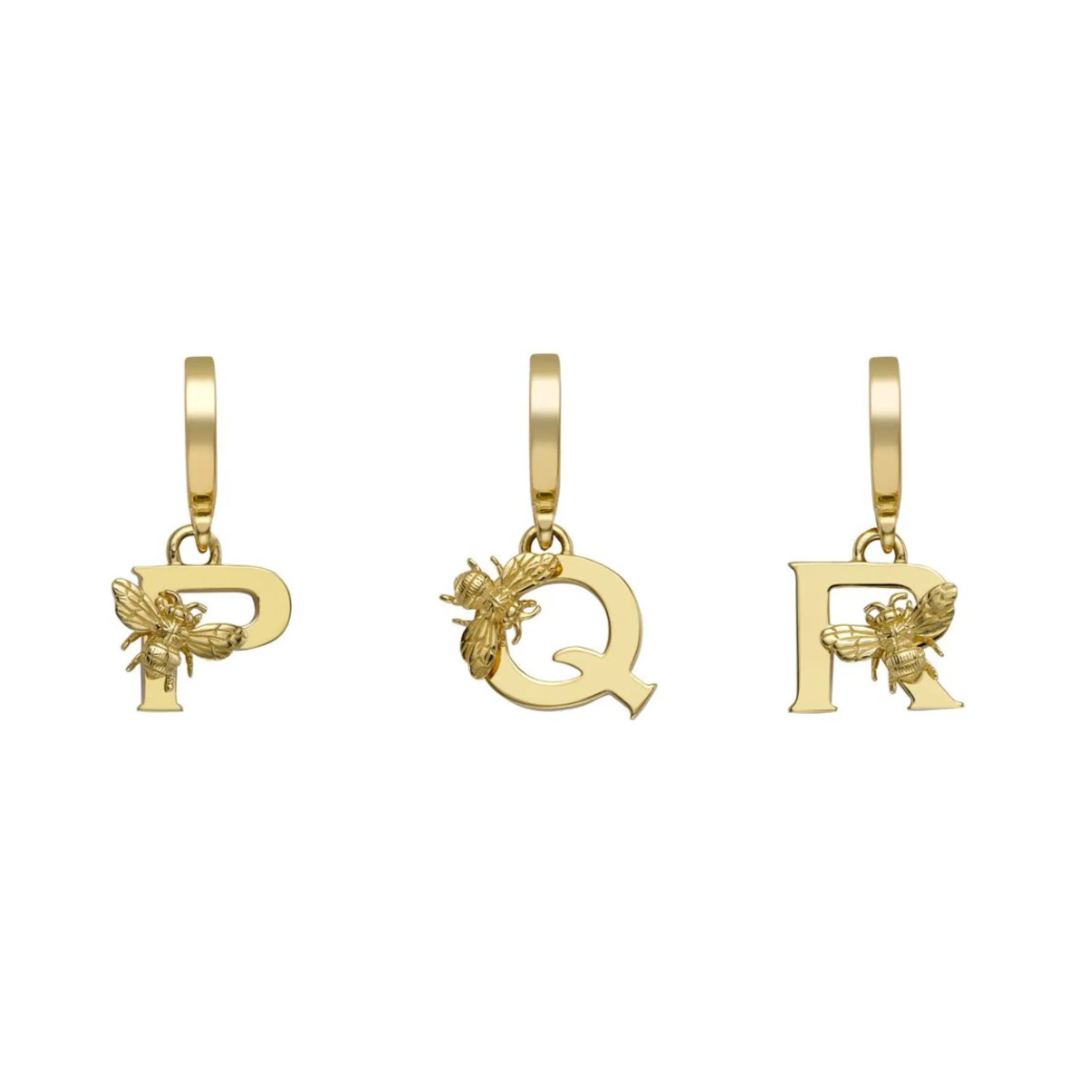 yellow_gold_letter_l_char_6.webp Theo Fennell Jewellery | Pendants*Yellow Gold Letter ‘L’ Charm with Bee Motif