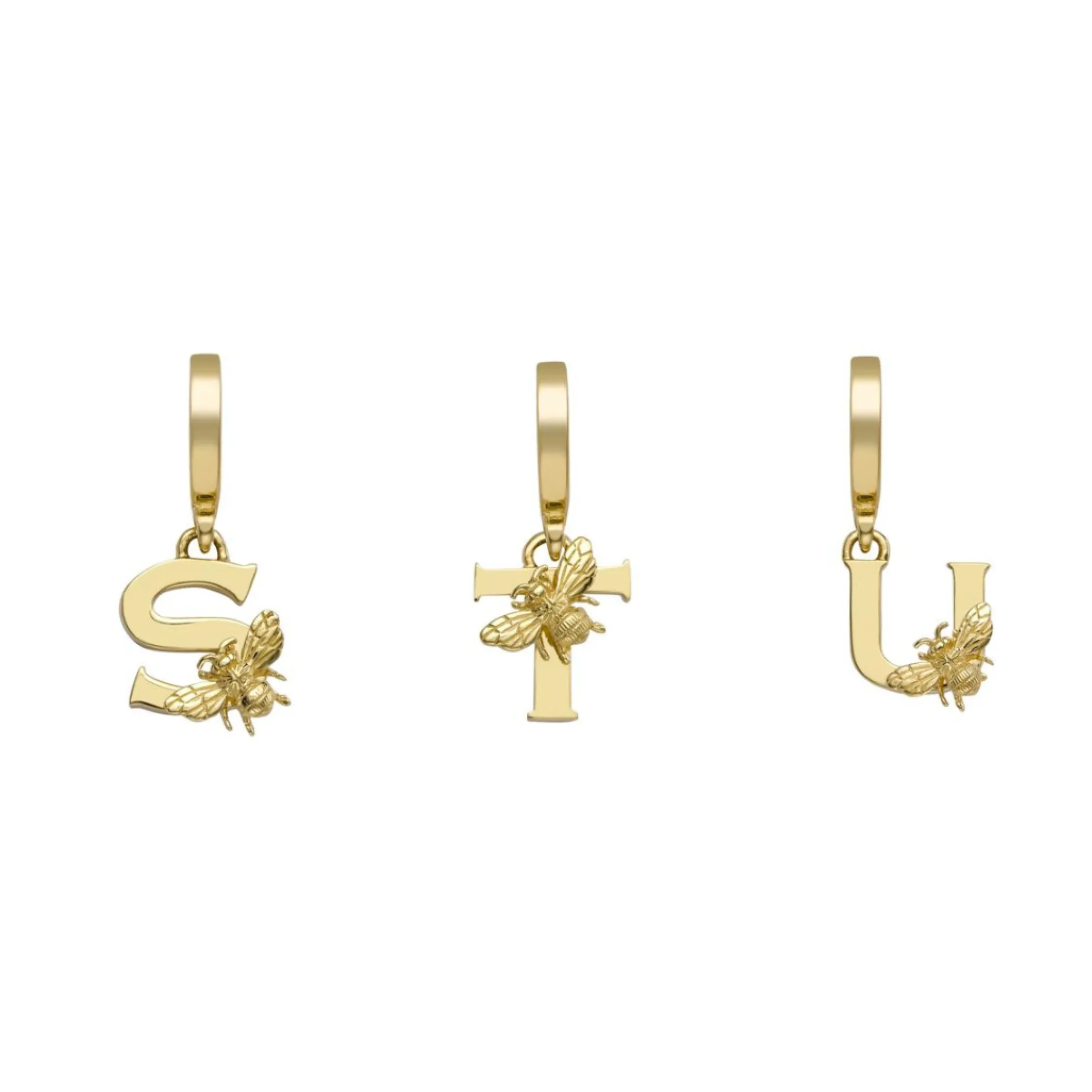 yellow_gold_letter_l_char_7.webp Theo Fennell Jewellery | Pendants*Yellow Gold Letter ‘L’ Charm with Bee Motif