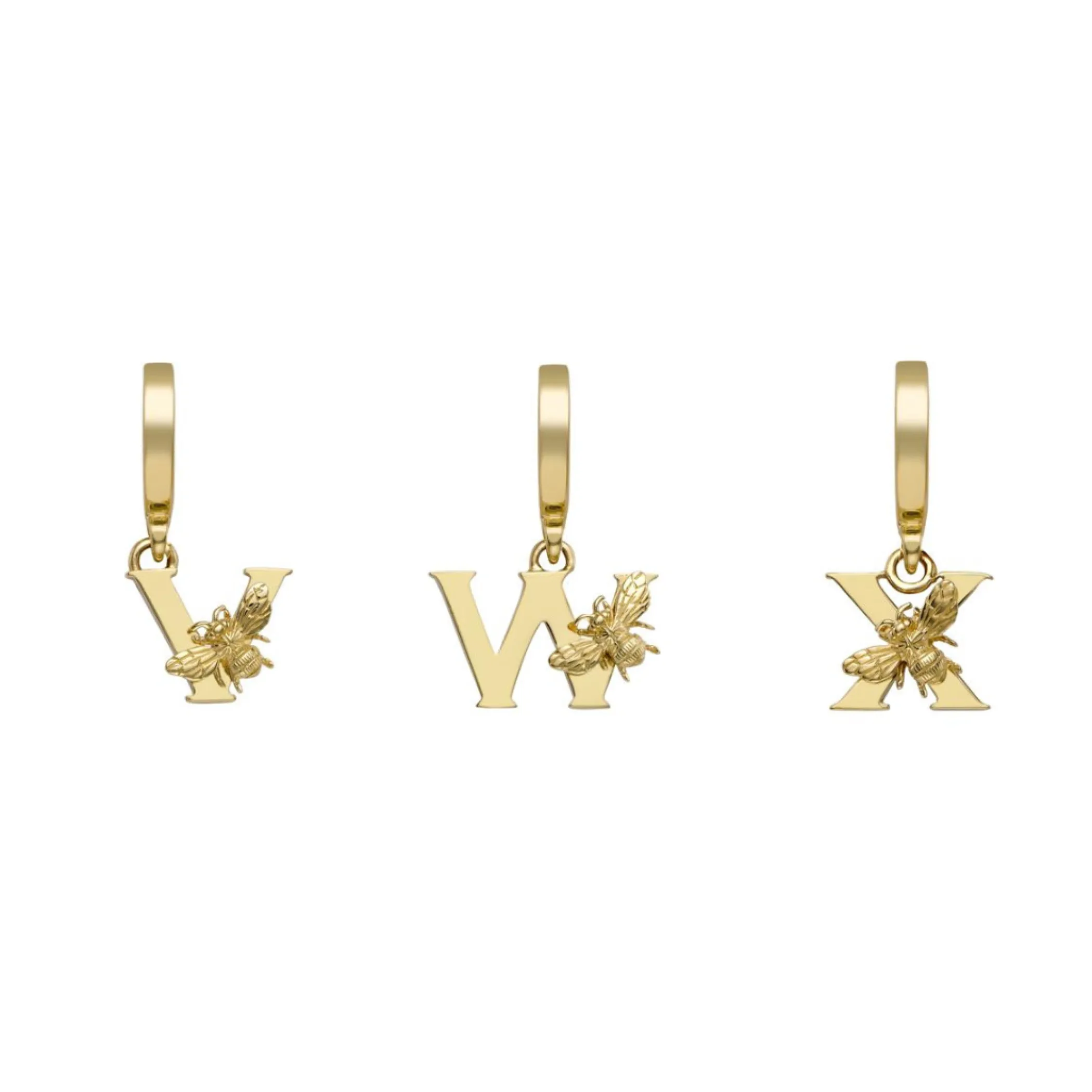 yellow_gold_letter_l_char_8.webp Theo Fennell Jewellery | Pendants*Yellow Gold Letter ‘L’ Charm with Bee Motif