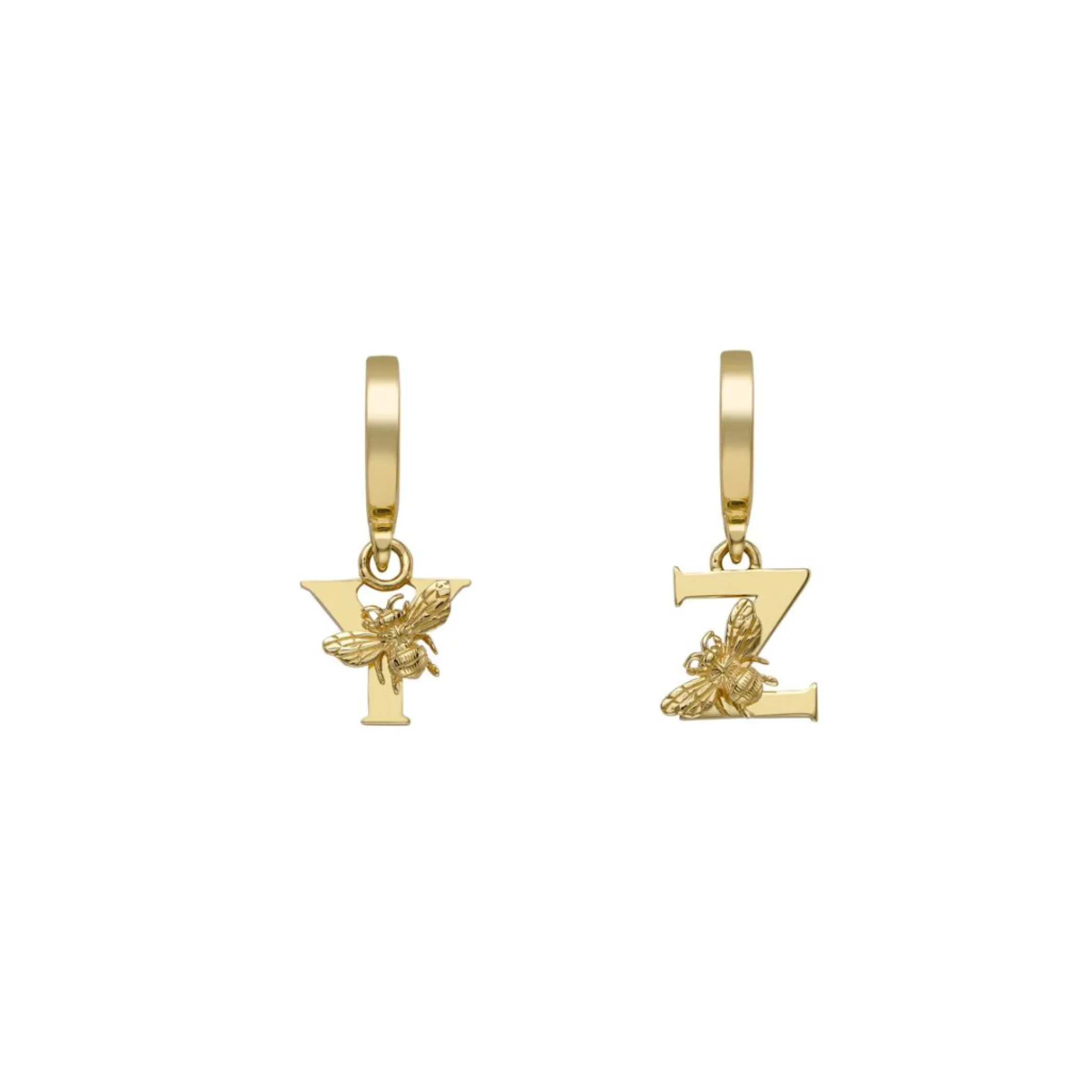 yellow_gold_letter_l_char_9.webp Theo Fennell Jewellery | Pendants*Yellow Gold Letter ‘L’ Charm with Bee Motif